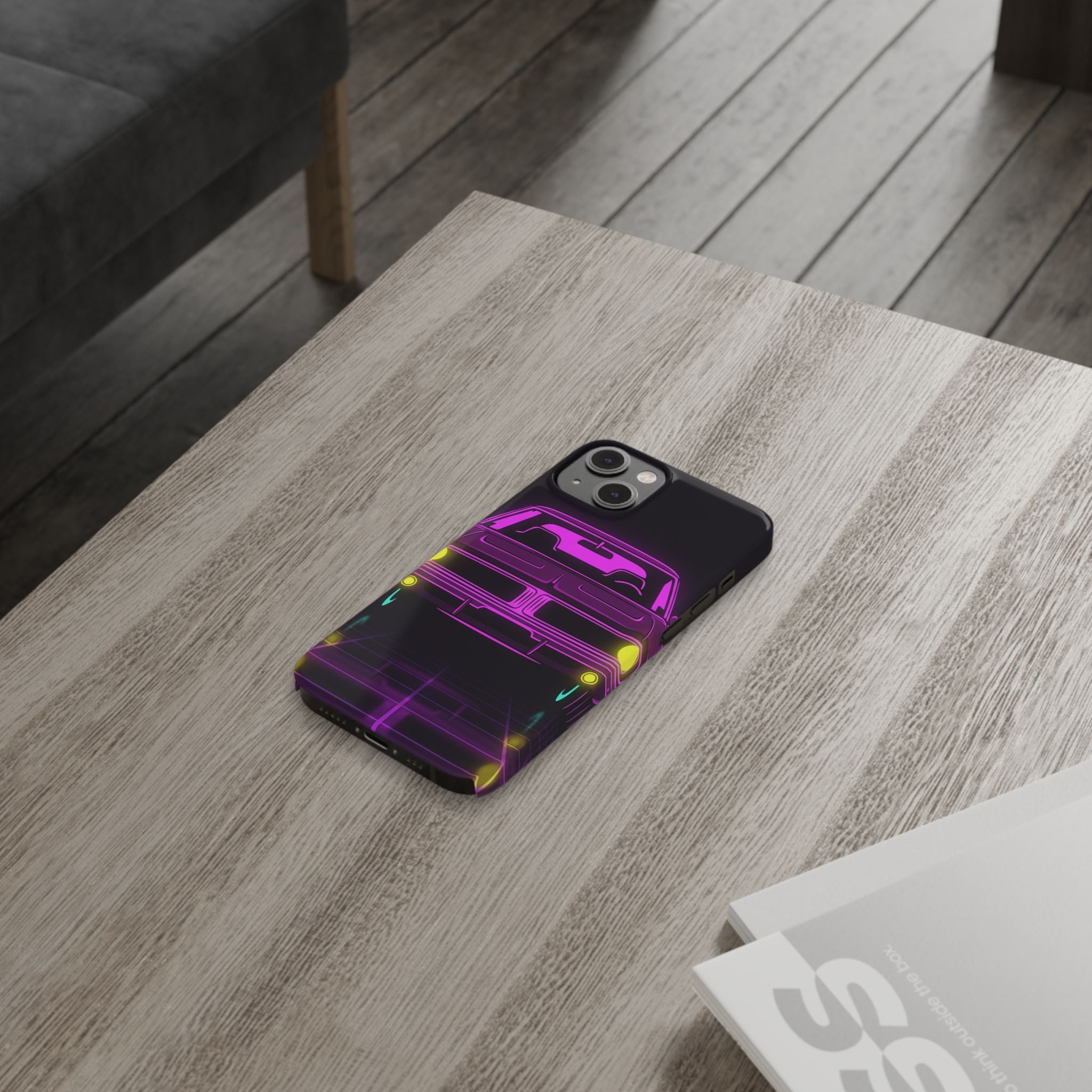 Dodge Charger R/T (1968-70) Resto-Mod Neon Synthwave Phone Case