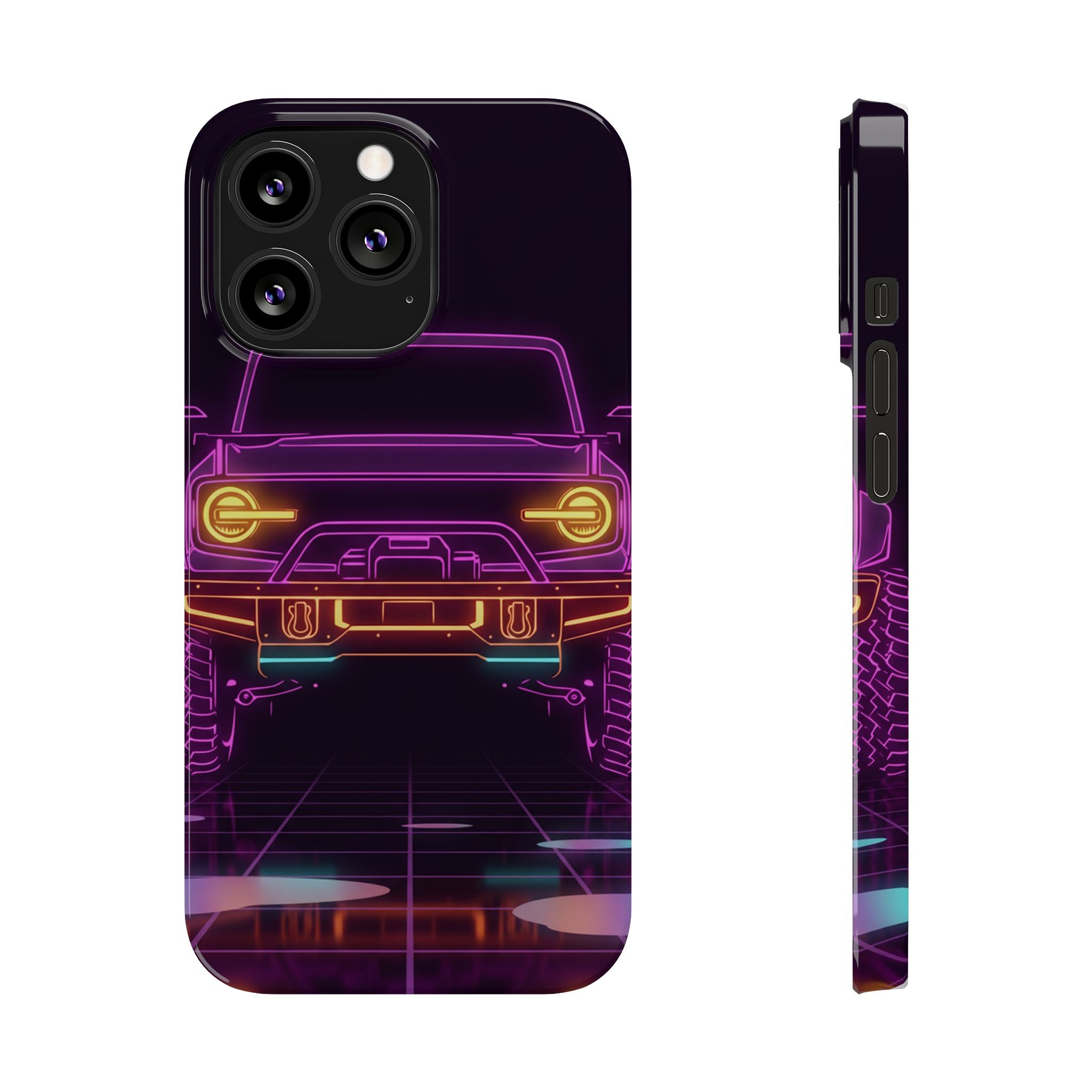 Ford Bronco (2021+) Neon Synthwave Phone Case