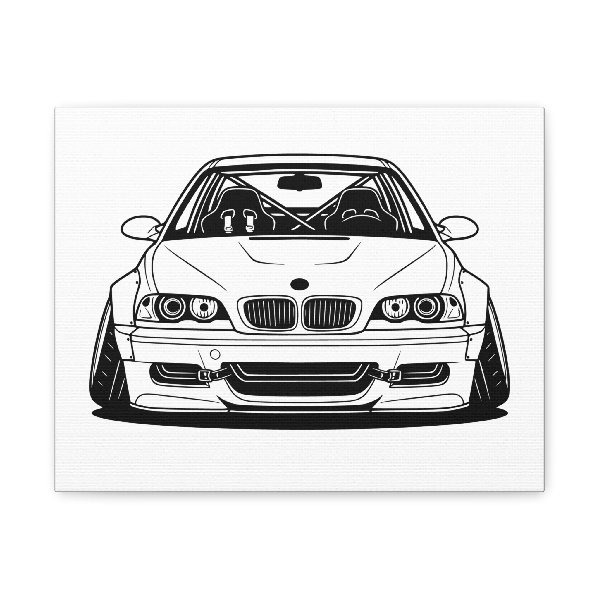 BMW E46 M3 (2000-06) Canvas Wall Art