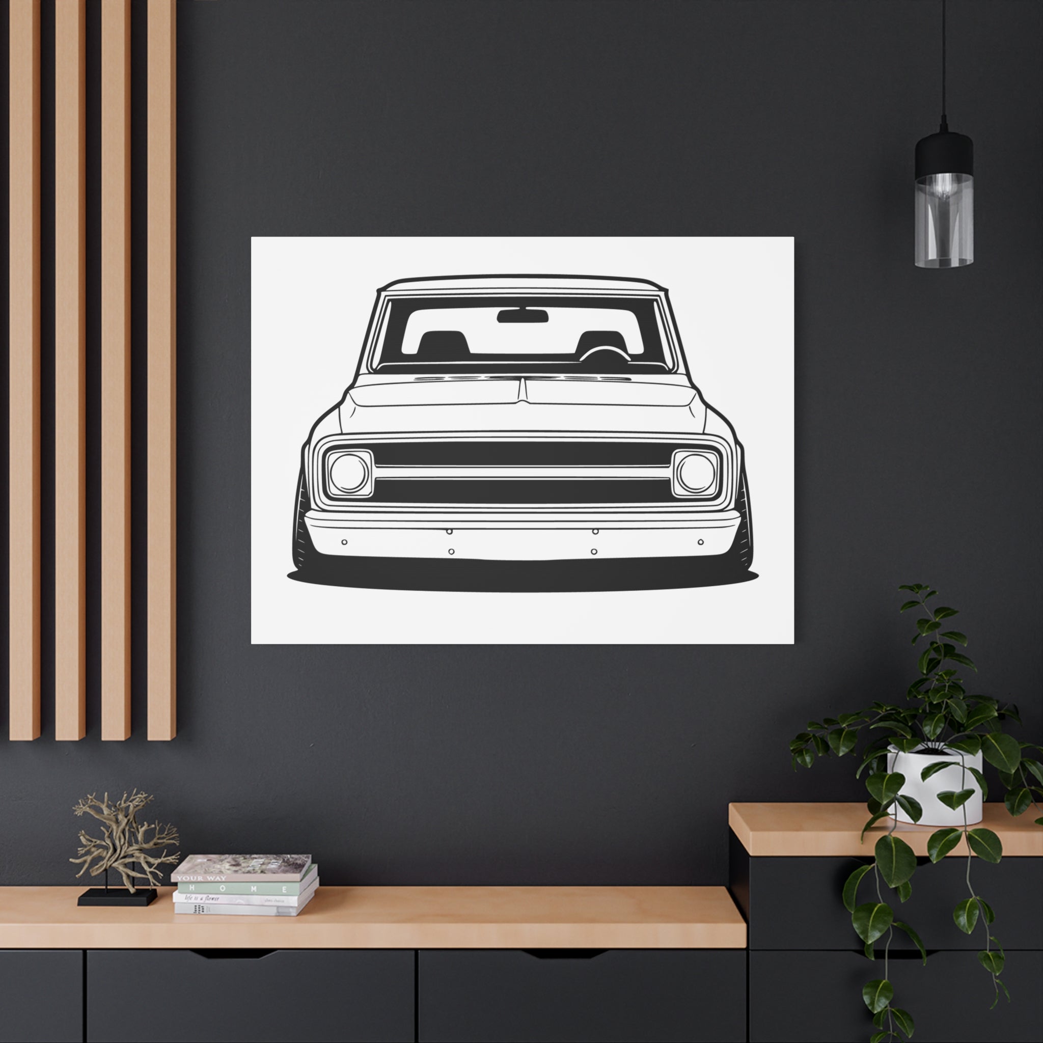 Chevy C10 Pickup (1967-72) Pro-Touring Canvas Wall Art