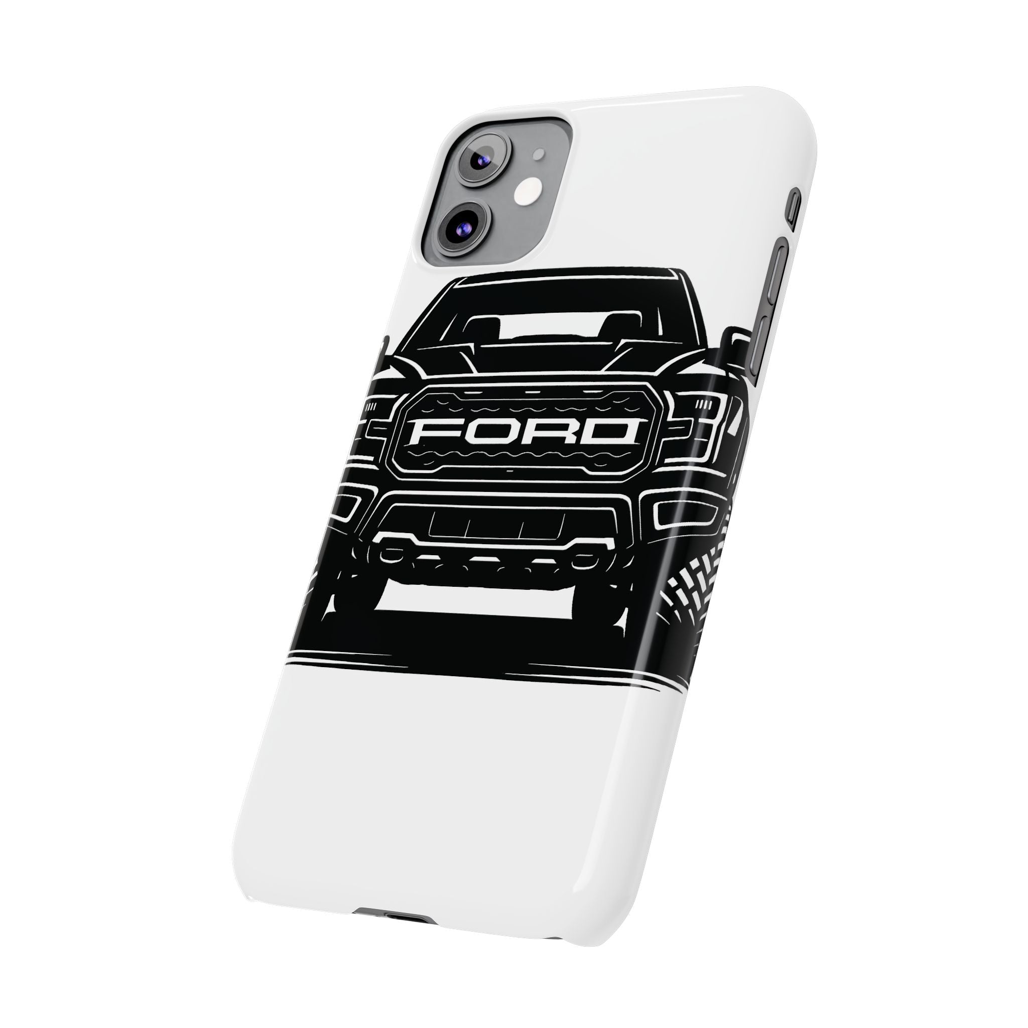 Ford Raptor (Gen 3) Slim Phone Case Greyscale