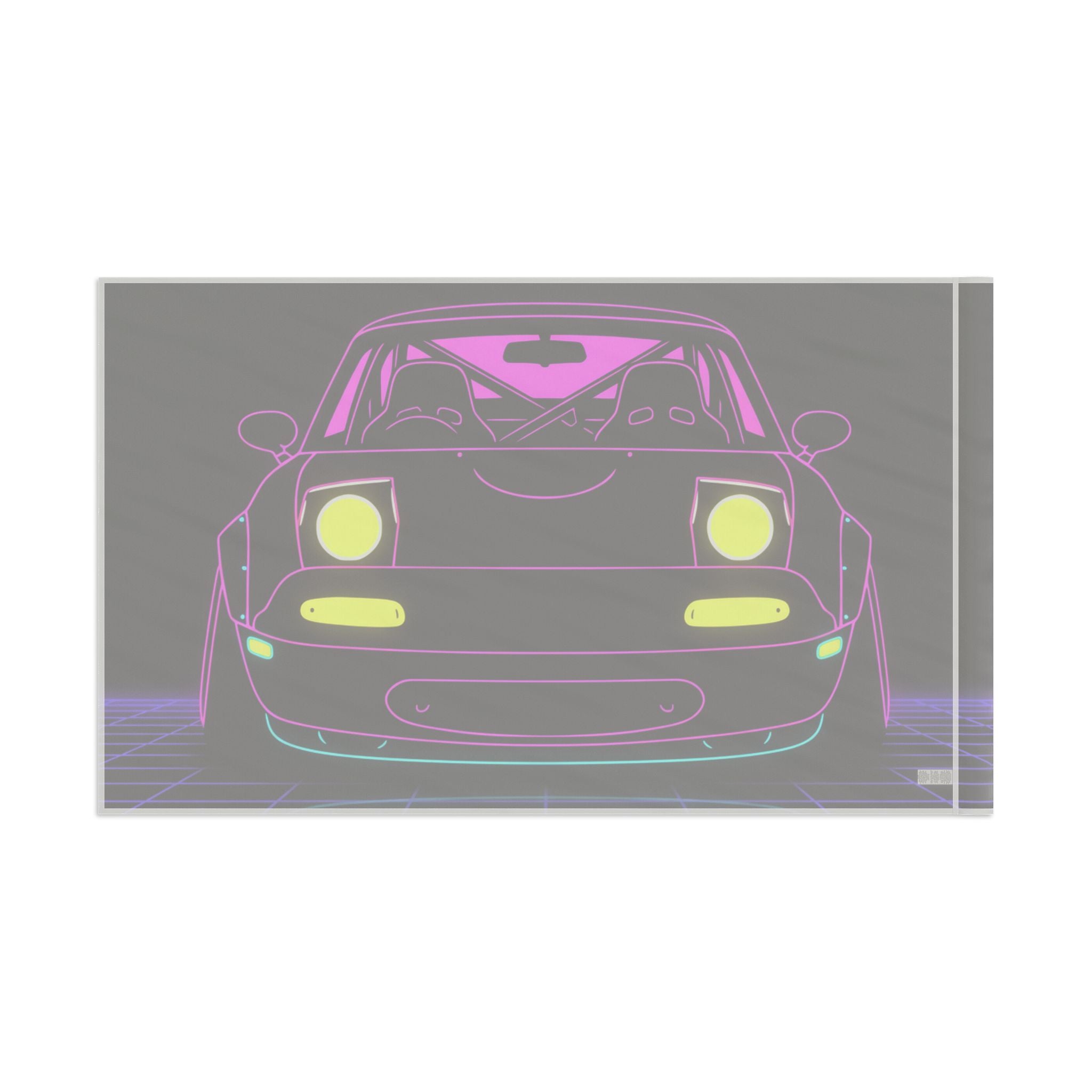 Mazda Miata NA (1989-97) Neon Synthwave Garage Flag