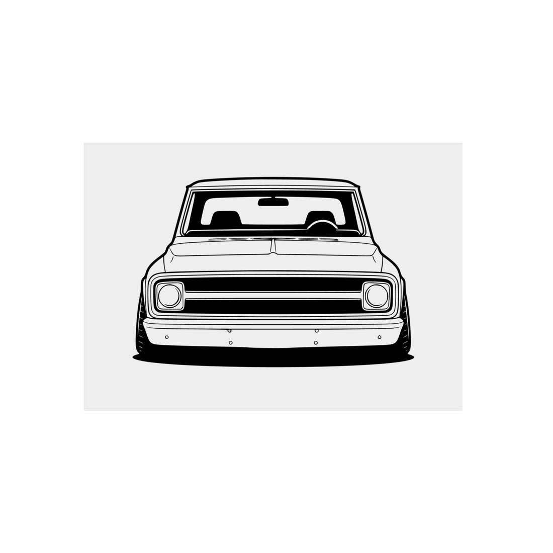 Chevy C10 Pickup (1967-72) Pro-Touring Metal Wall Sign