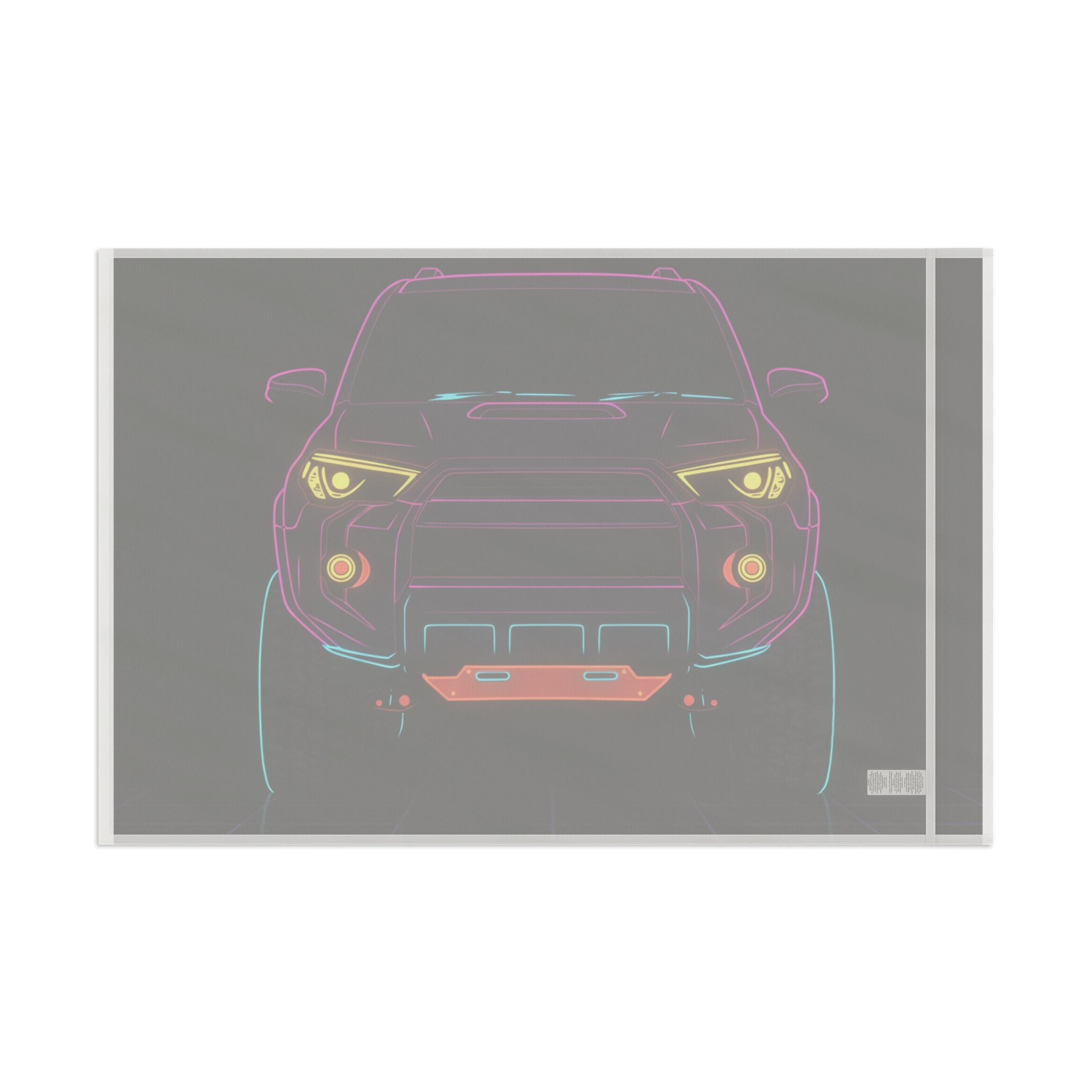 Toyota 4Runner TRD Pro Neon Synthwave Garage Flag