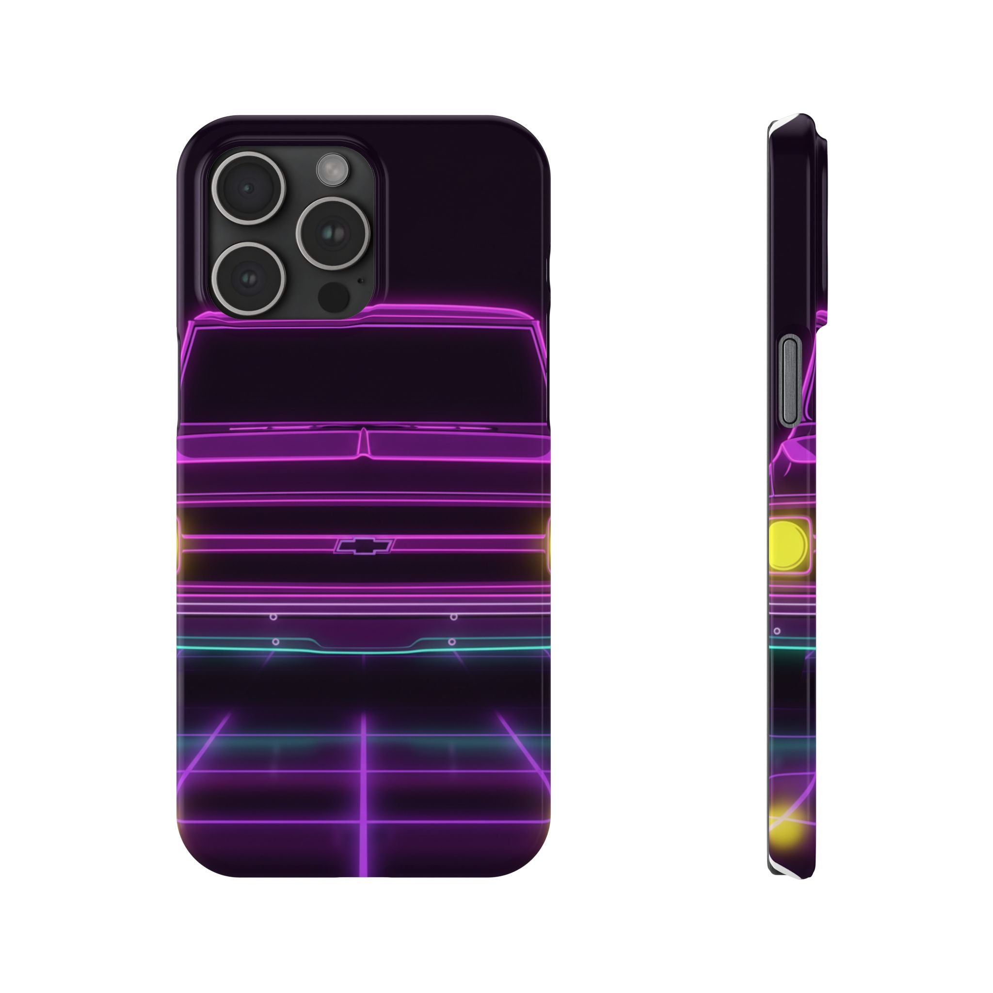 Chevy C10 Pickup (1967-72) Pro-Touring Neon Synthwave Phone Case