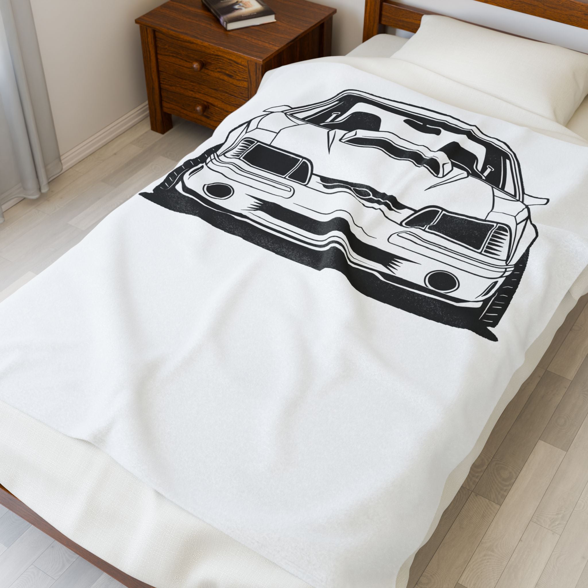Ford Mustang Fox Body GT Velveteen Plush Blanket