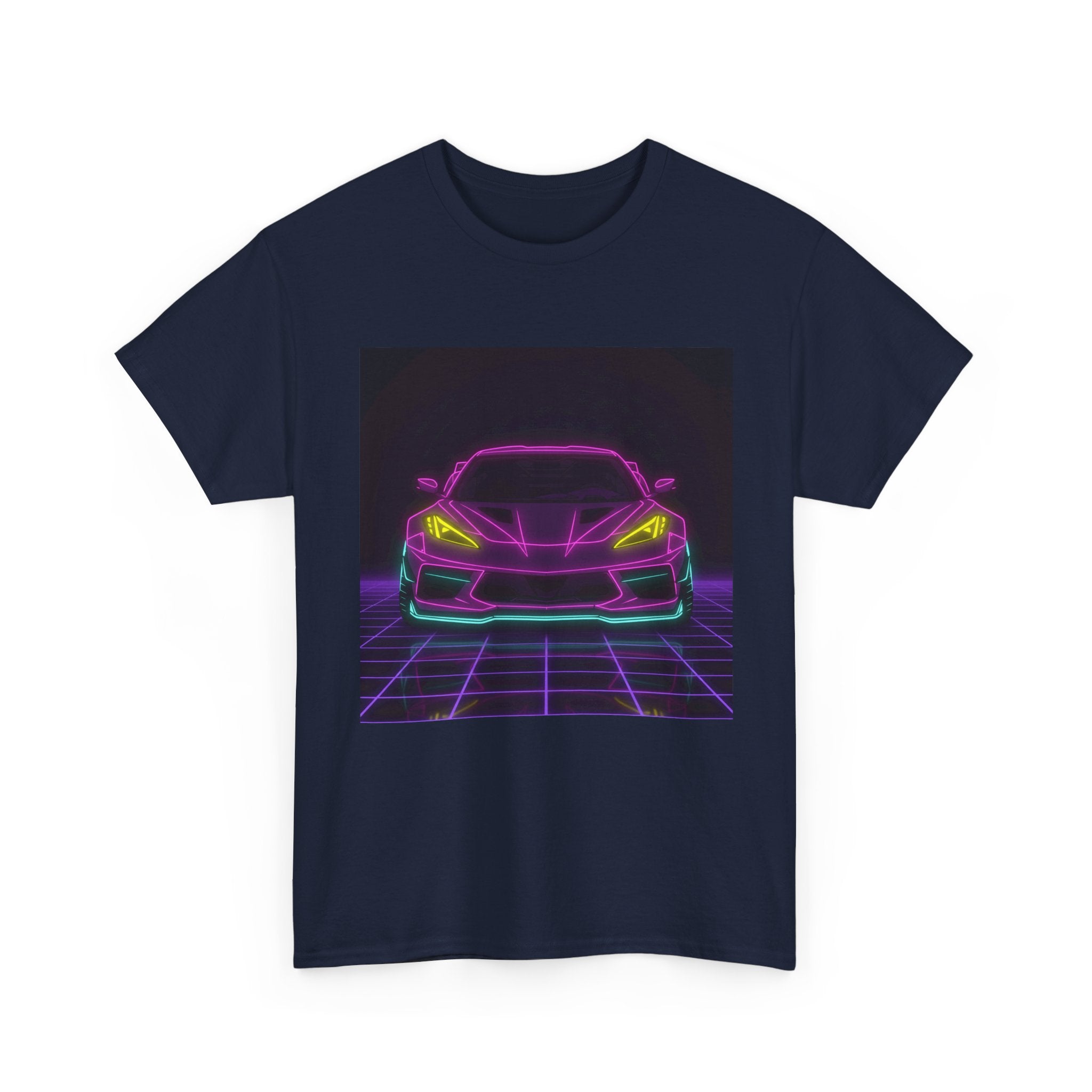 Corvette C8 (2020+) Neon Synthwave Unisex Tee