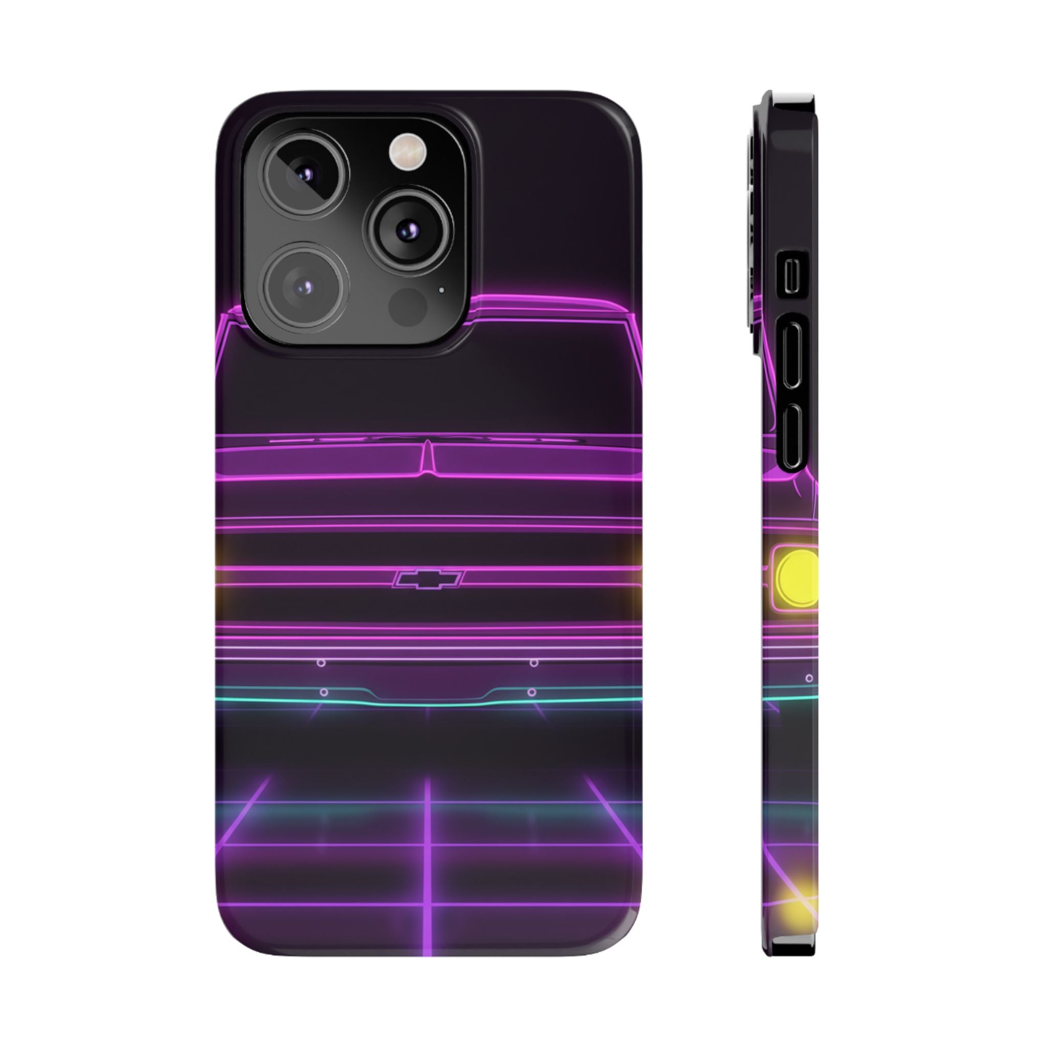 Chevy C10 Pickup (1967-72) Pro-Touring Neon Synthwave Phone Case