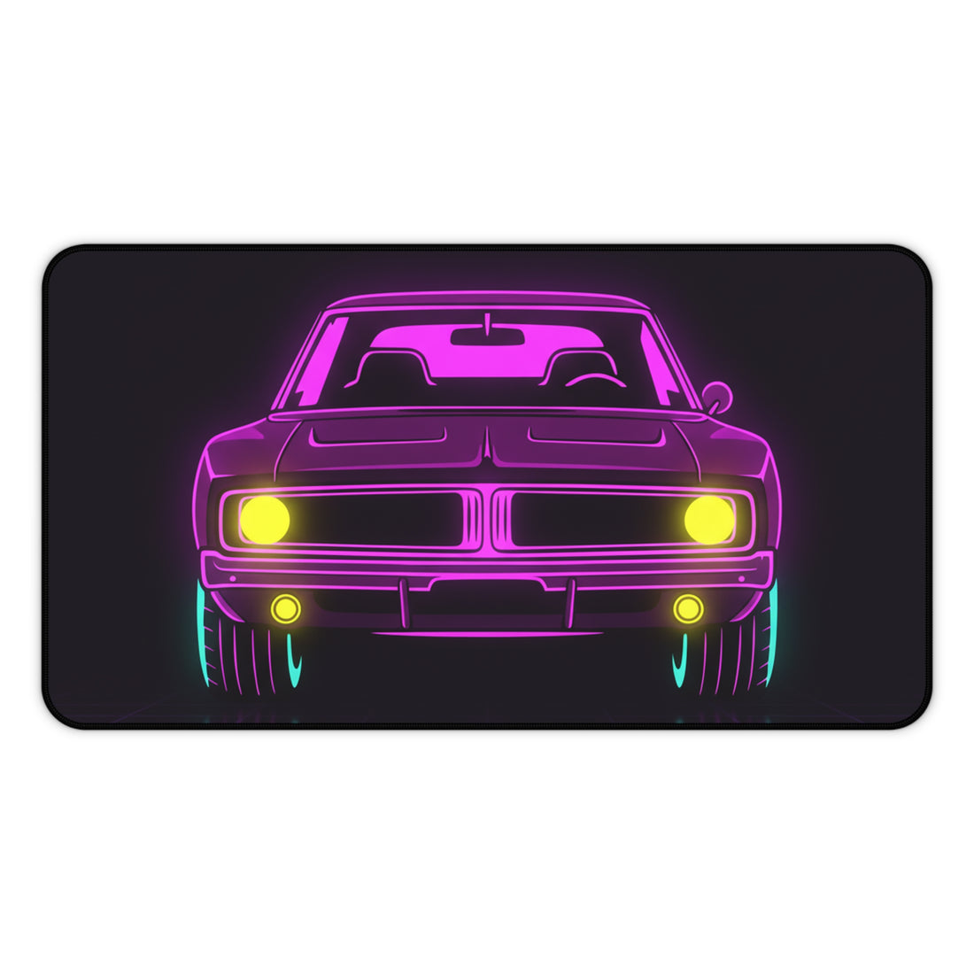 Dodge Charger R/T (1968-70) Resto-Mod Neon Synthwave Desk Mat