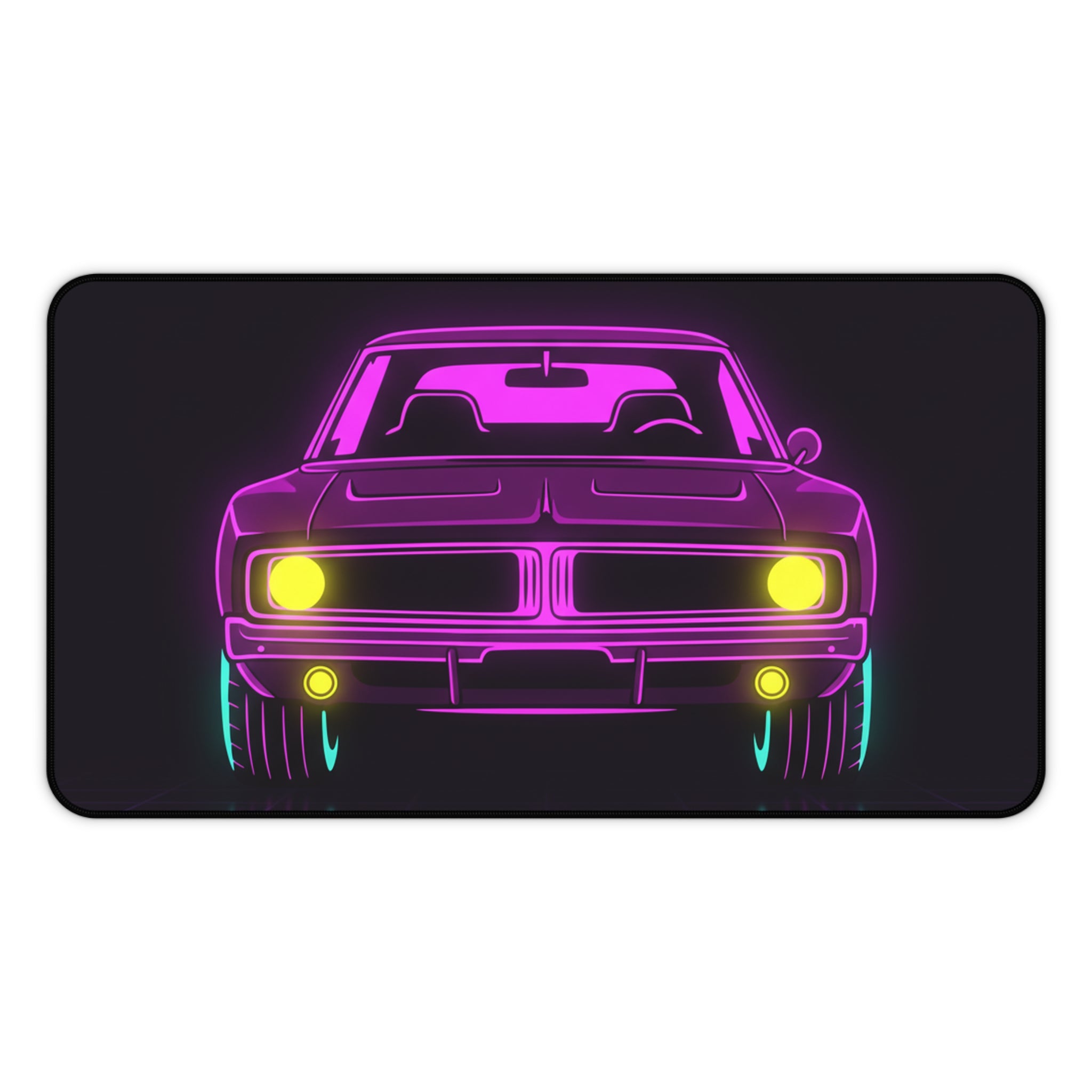 Dodge Charger R/T (1968-70) Resto-Mod Neon Synthwave Desk Mat