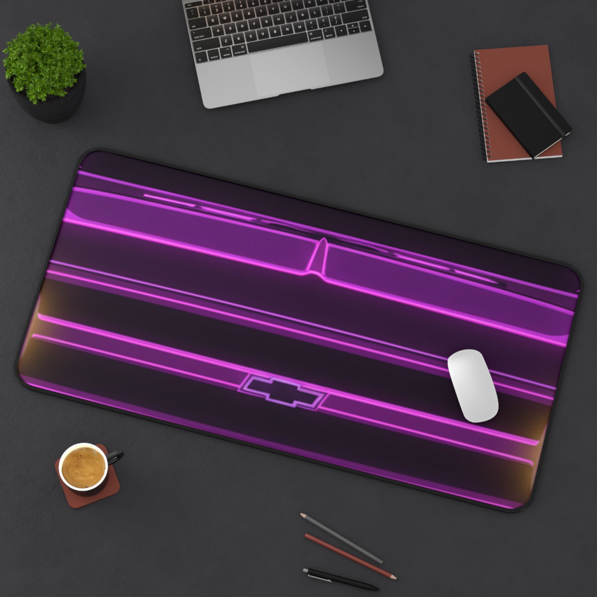 Chevy C10 Pickup (1967-72) Pro-Touring Neon Synthwave Desk Mat