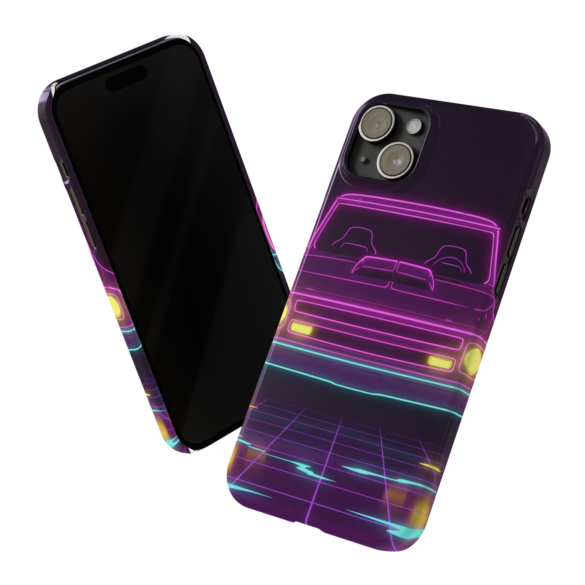 Chevy C10 Pickup (1967-72) Neon Synthwave Phone Case