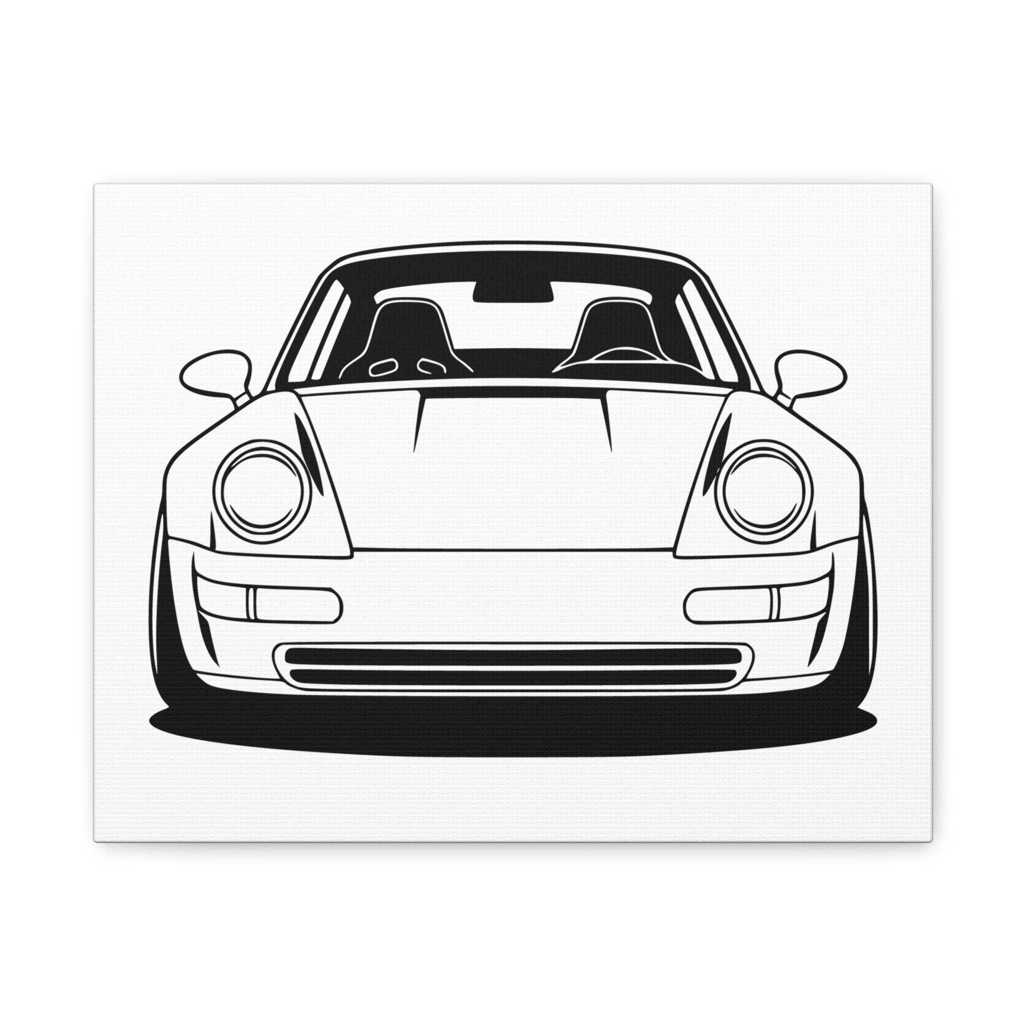 Porsche 964 Singer Canvas Wall Art