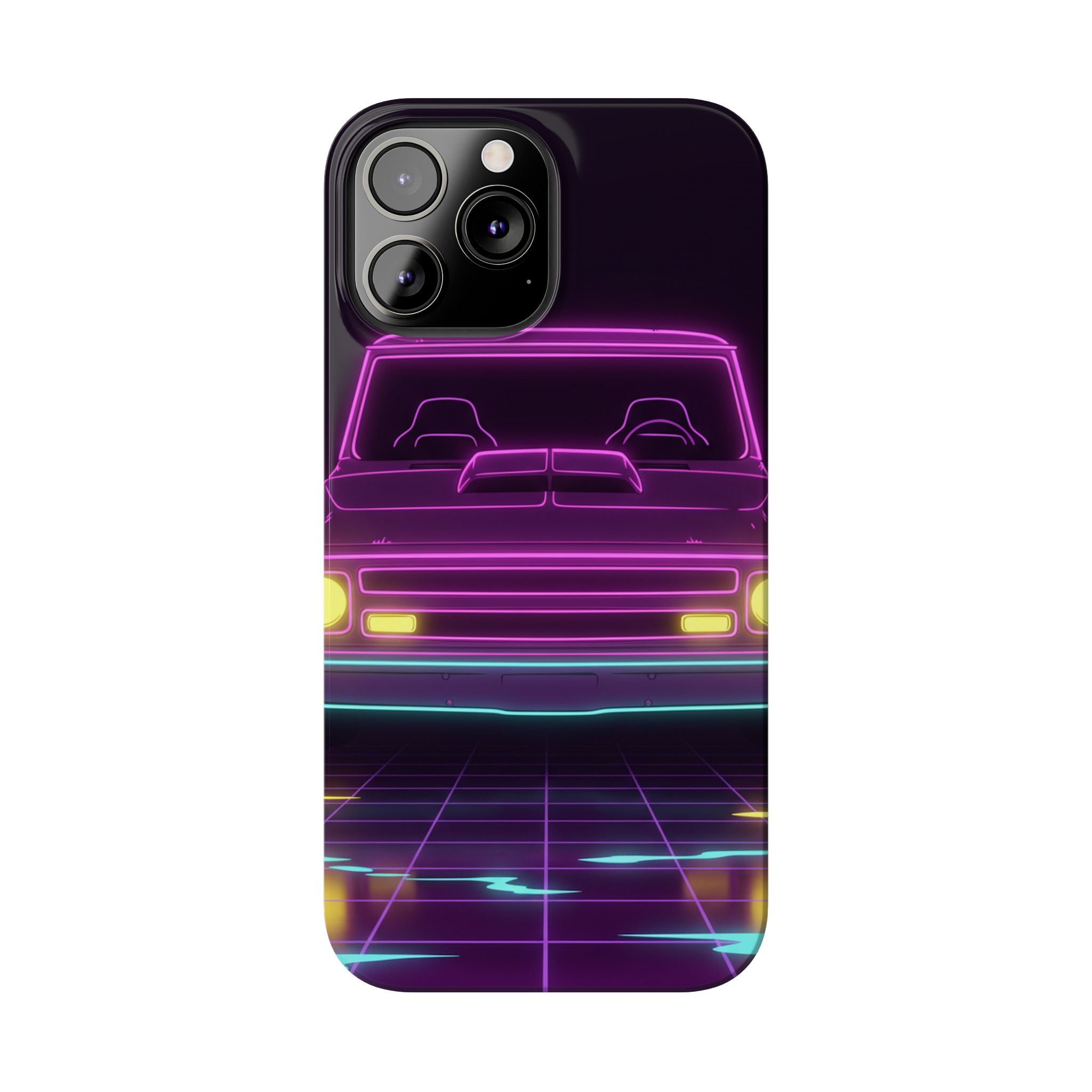 Chevy C10 Pickup (1967-72) Neon Synthwave Phone Case