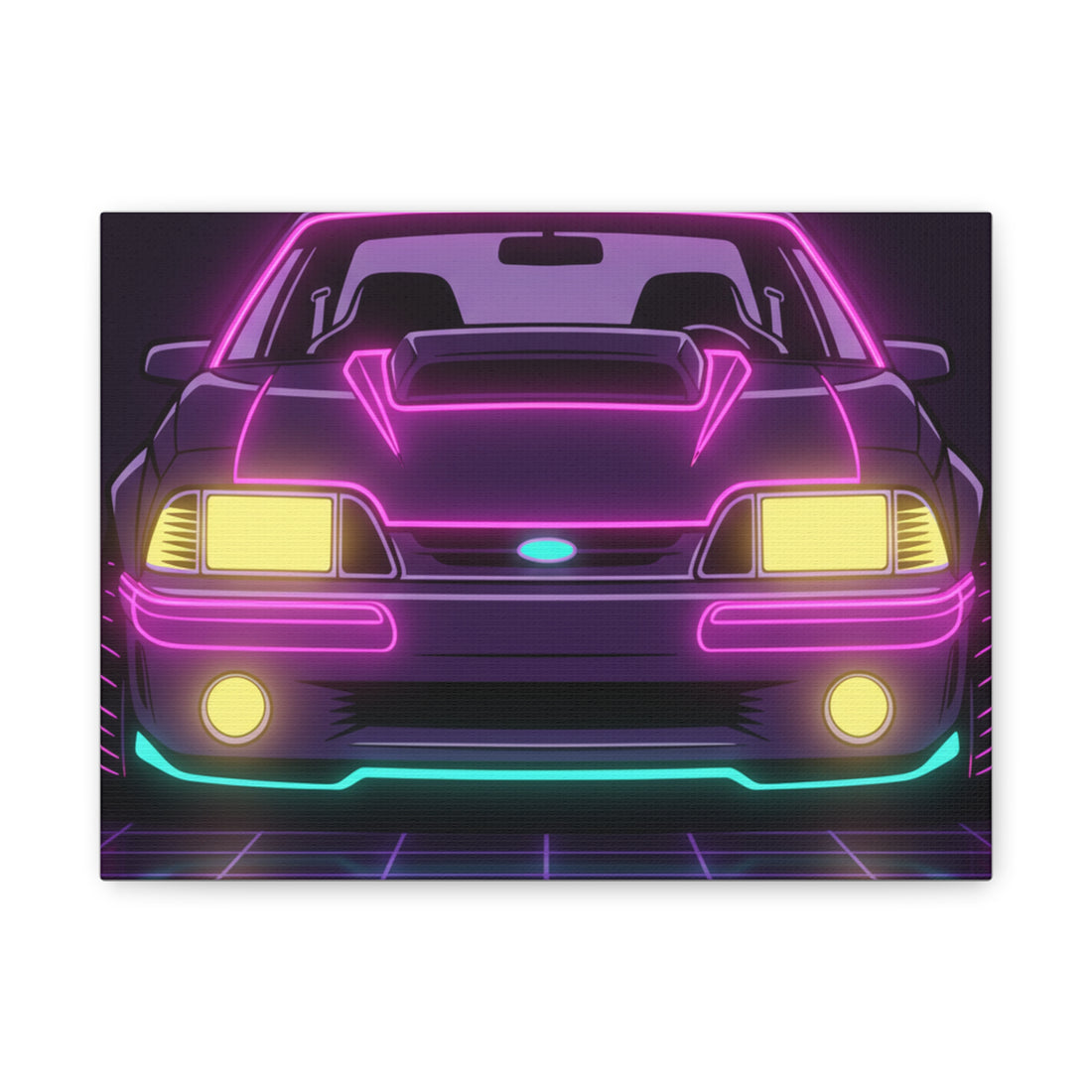 Ford Mustang Fox Body GT Canvas Wall Art