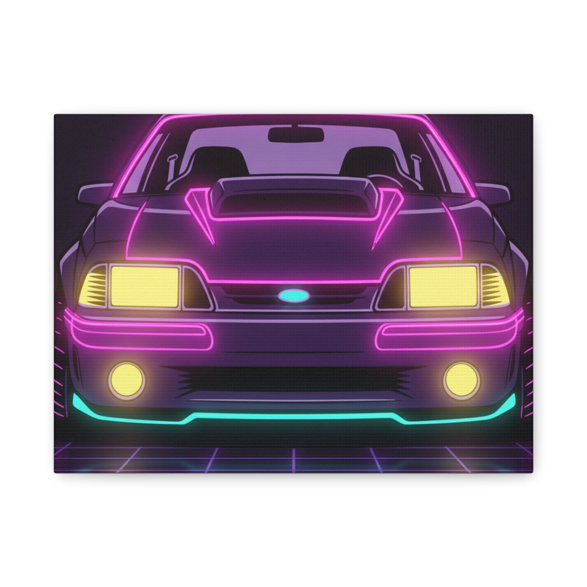 Ford Mustang Fox Body GT Canvas Wall Art