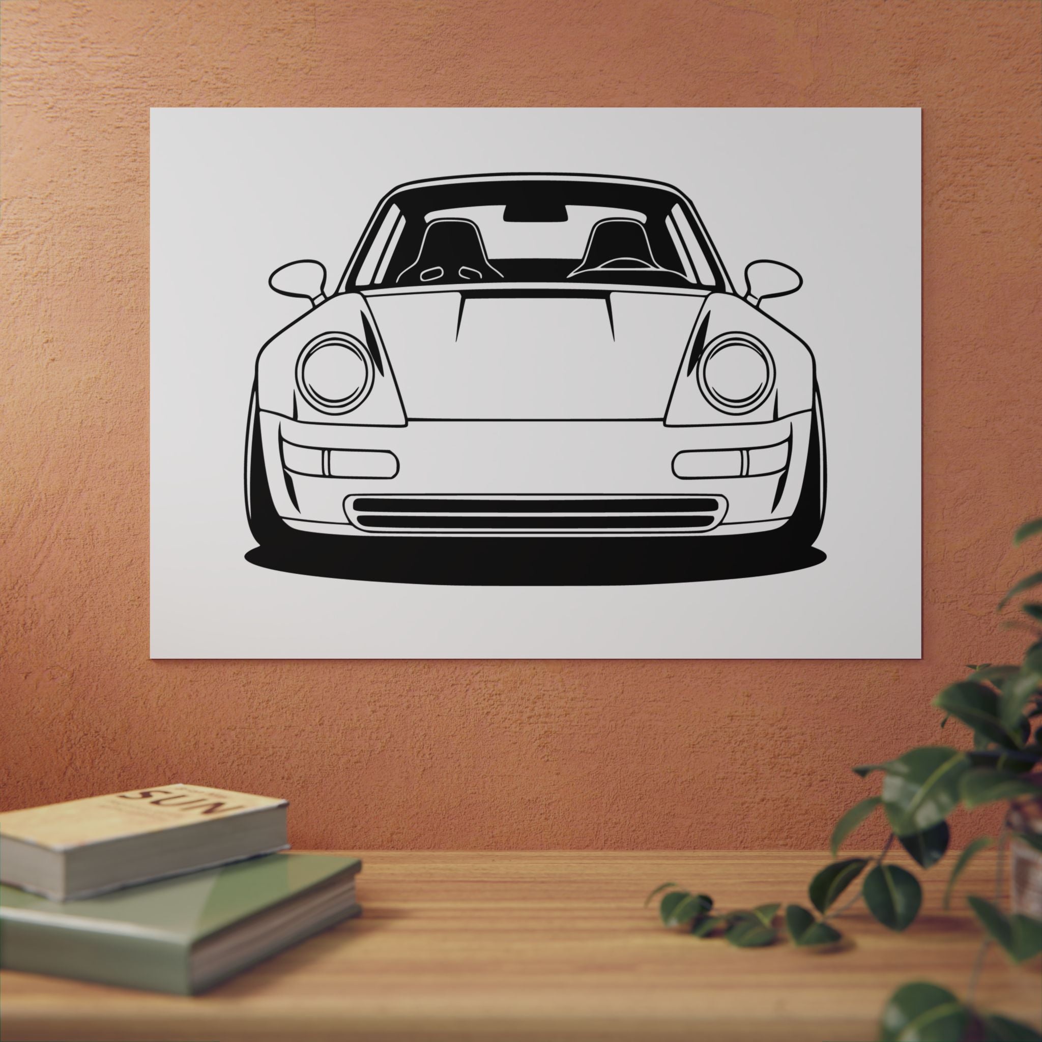 Porsche 964 Singer Metal Wall Sign