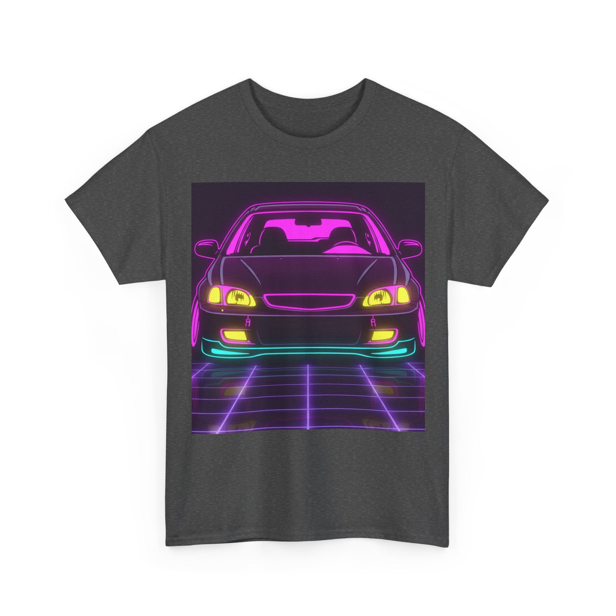 Honda Civic EK Hatch Neon Synthwave Unisex Tee