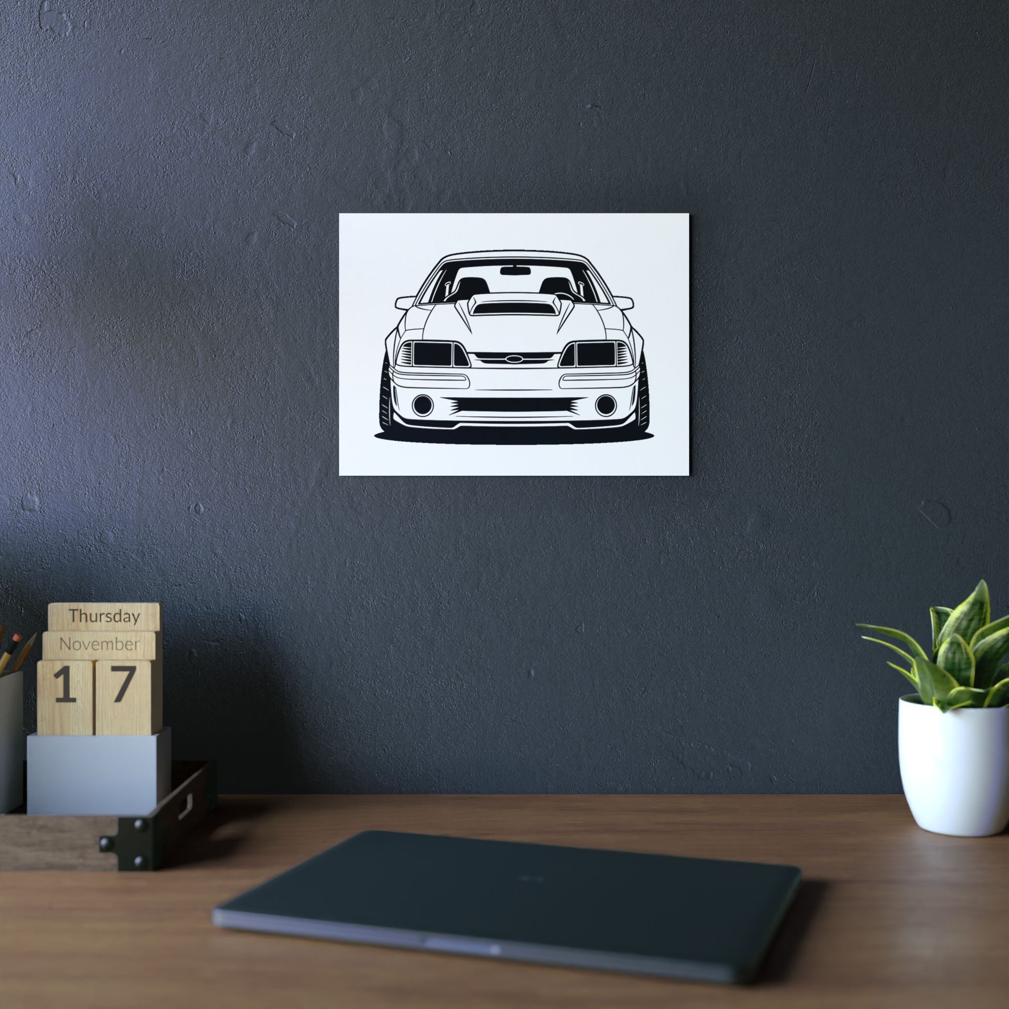 Ford Mustang Fox Body GT Metal Wall Sign