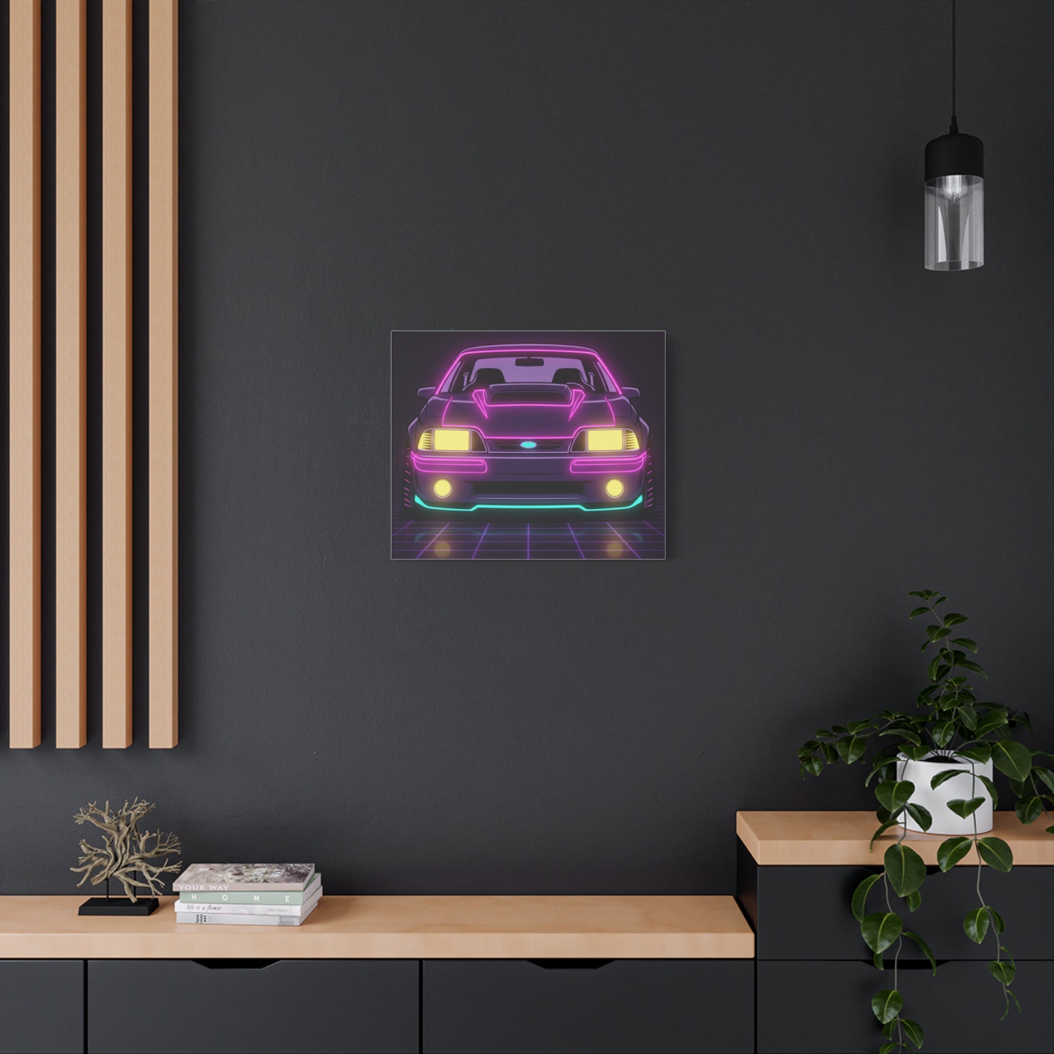 Ford Mustang Fox Body GT Canvas Wall Art