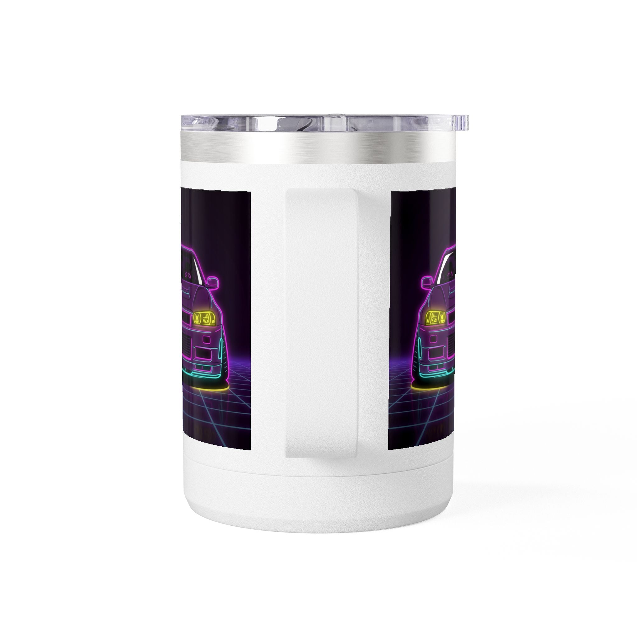 Nissan GT-R Neon Synthwave Coffee Mug