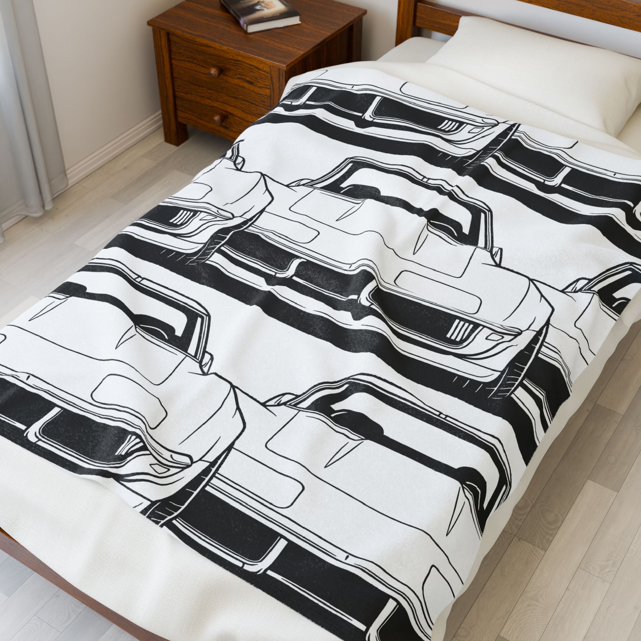 1969 Corvette Stingray C3 Velveteen Plush Blanket