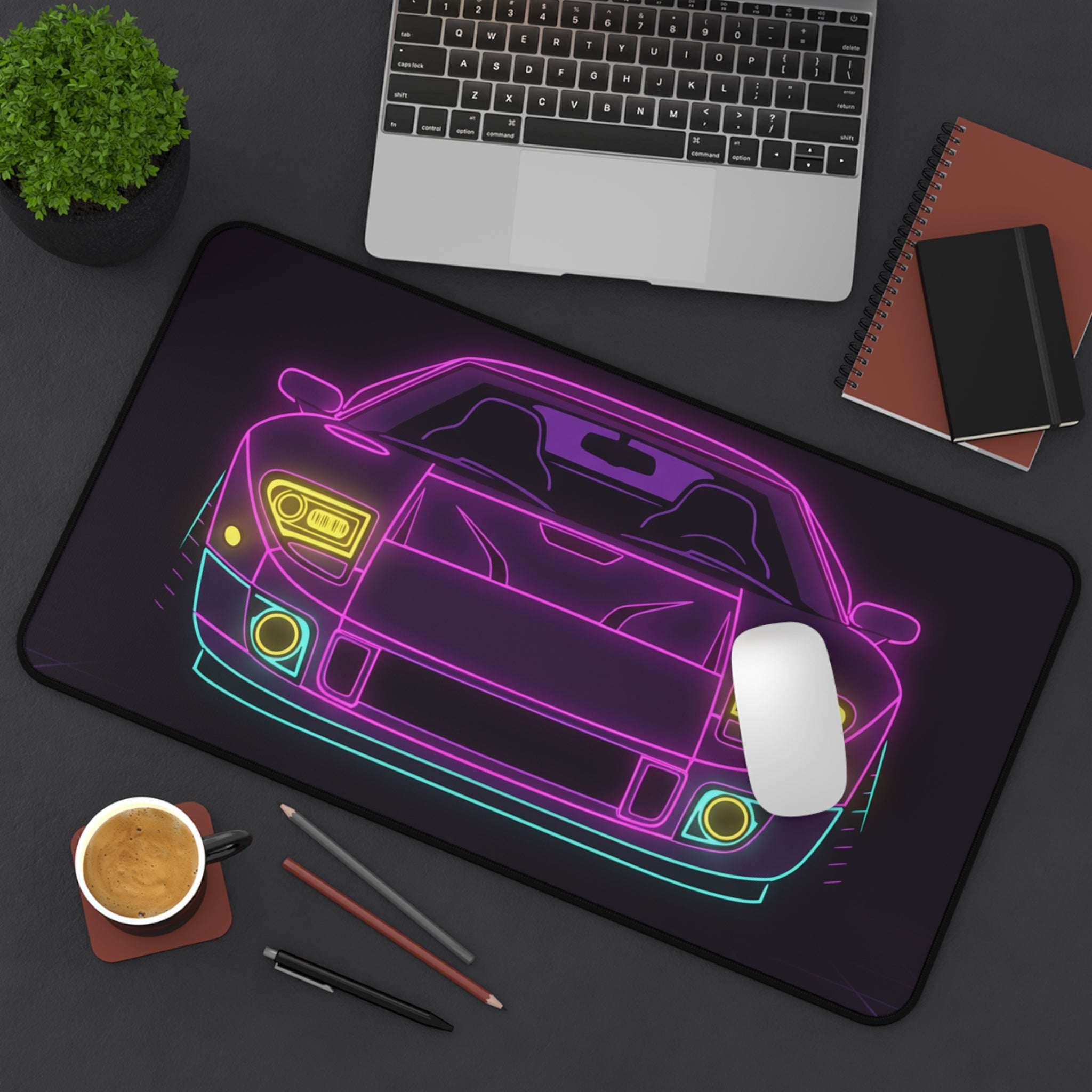 Ford GT40 (1964-69) Neon Synthwave Desk Mat