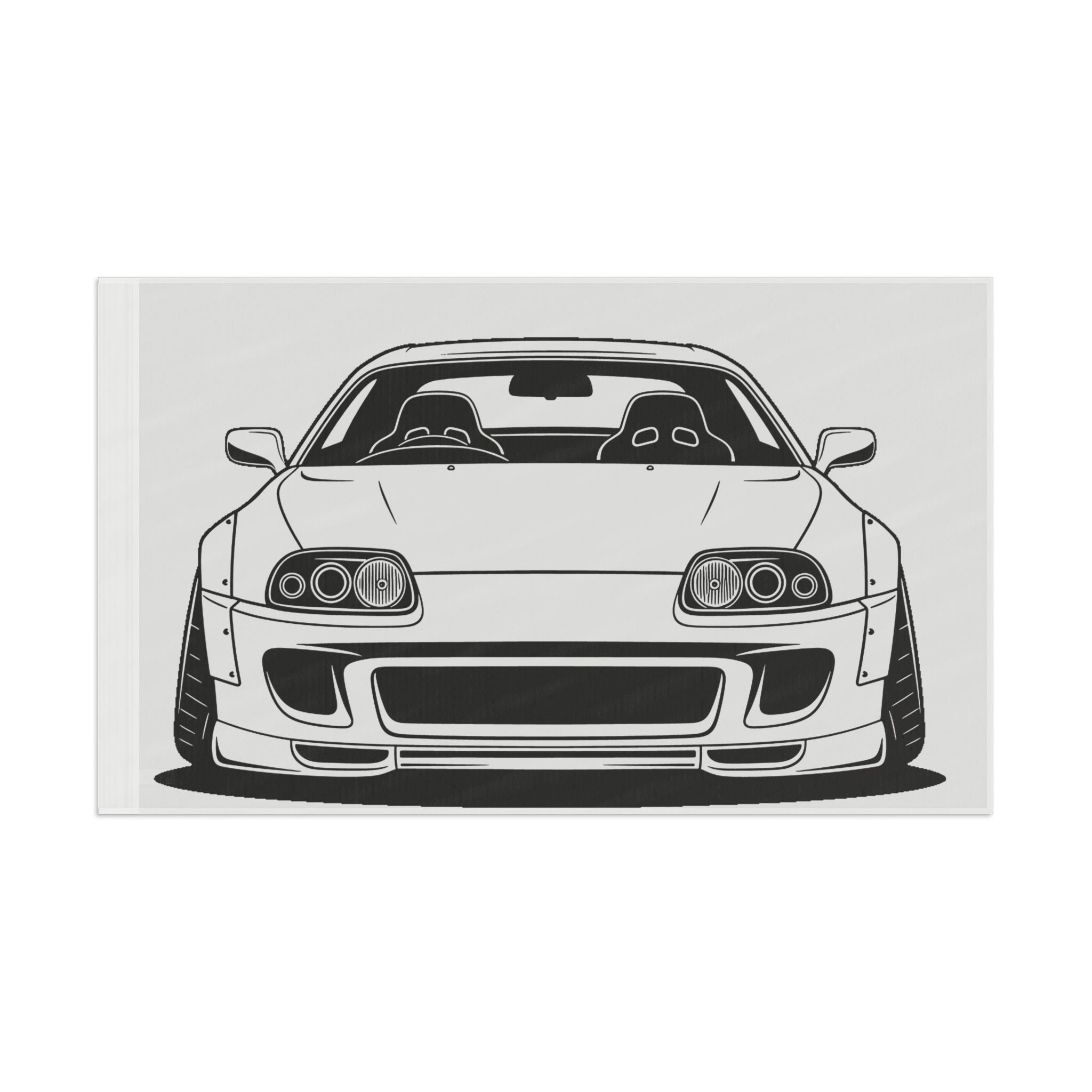 Toyota Supra MK4 Garage Flag