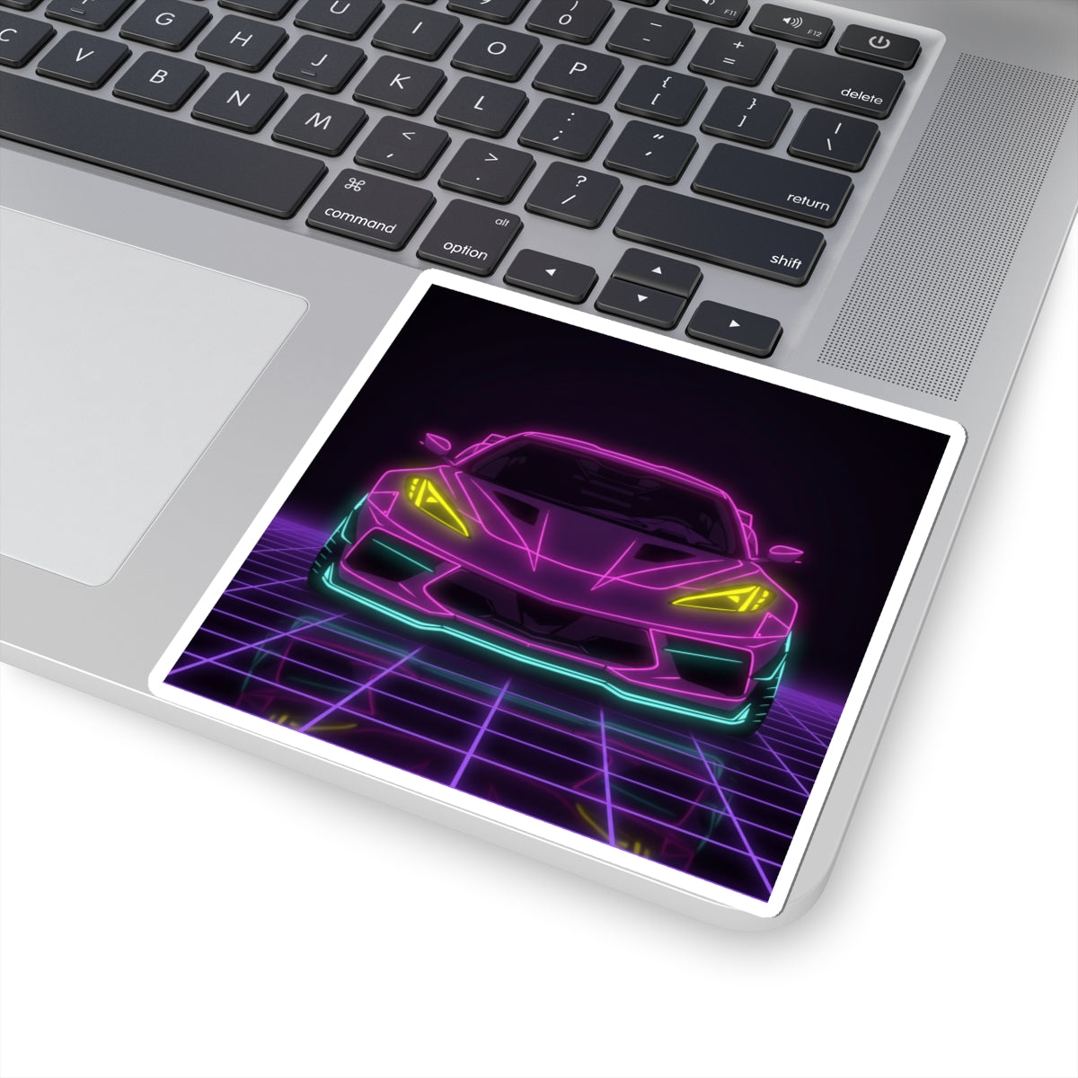 Corvette C8 (2020+) Neon Synthwave Sticker