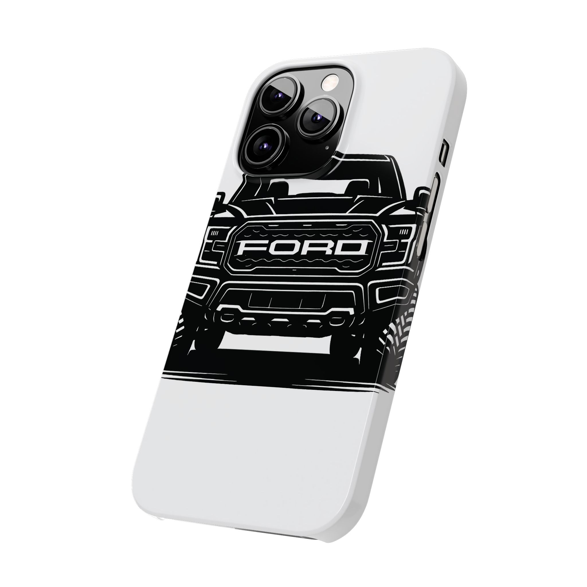 Ford Raptor (Gen 3) Slim Phone Case Greyscale