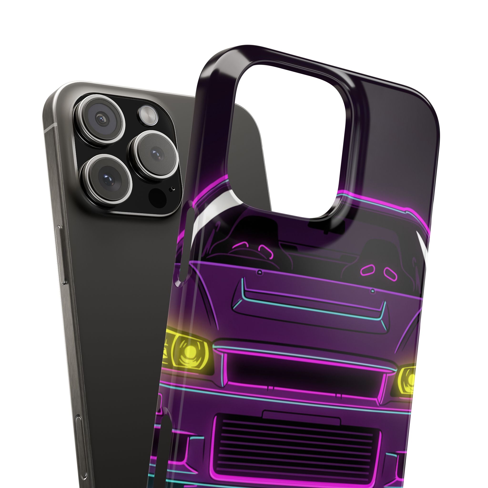 Nissan GT-R Neon Synthwave Phone Case