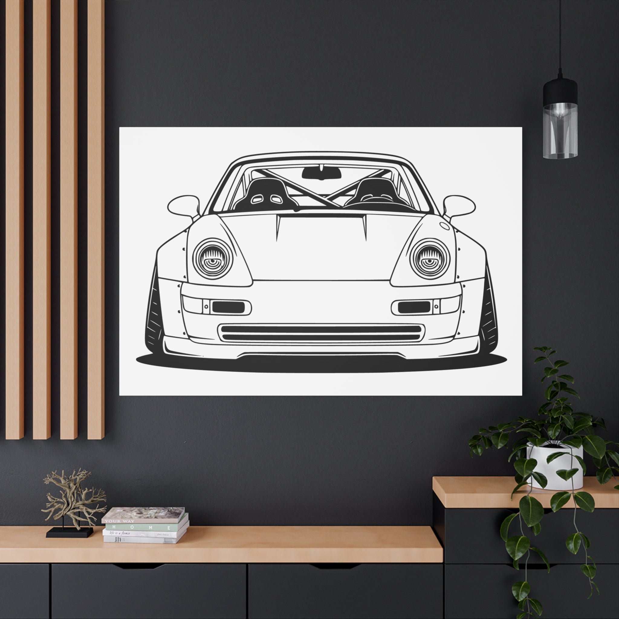 Porsche 964 Turbo Canvas Wall Art