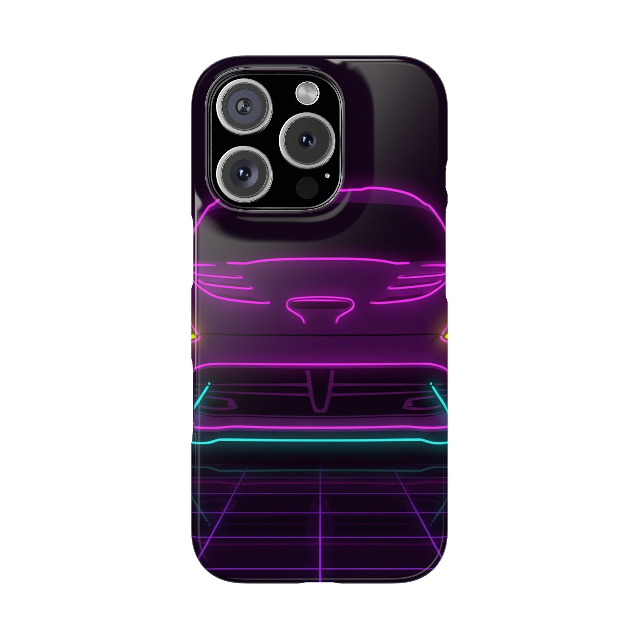 Dodge Viper (1992-17) Neon Synthwave Phone Case