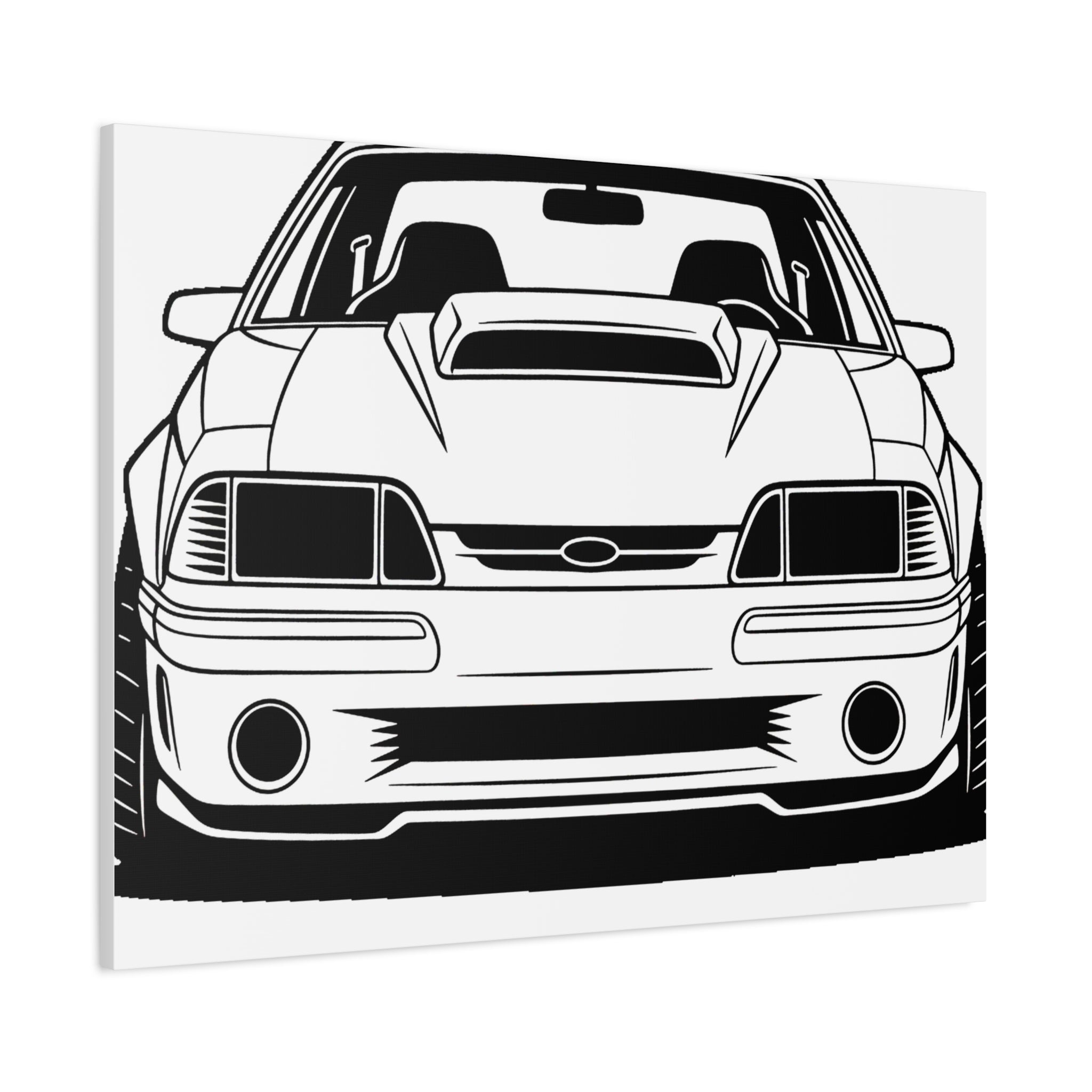 Ford Mustang Fox Body GT Canvas Wall Art