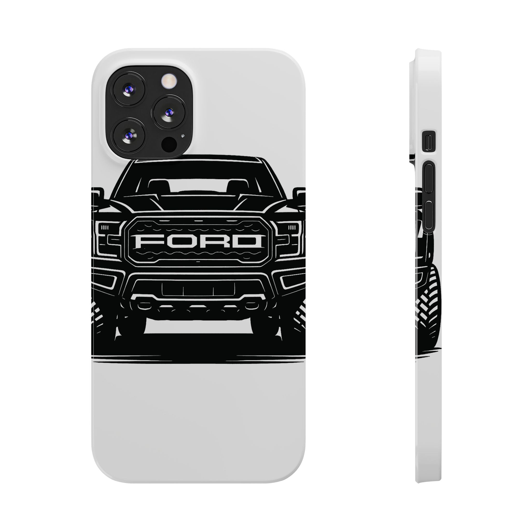 Ford Raptor (Gen 3) Slim Phone Case Greyscale