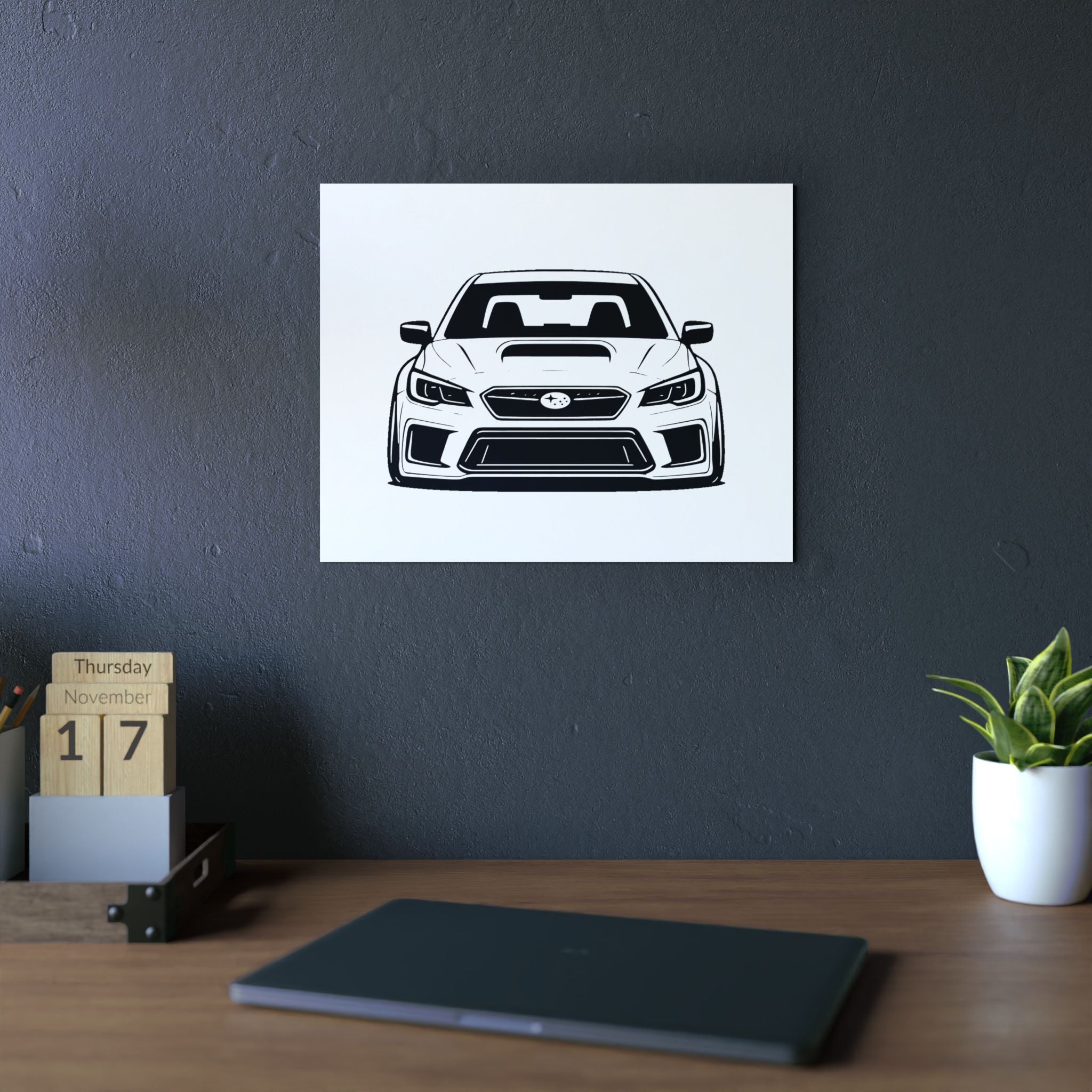 Subaru WRX STI Metal Wall Sign