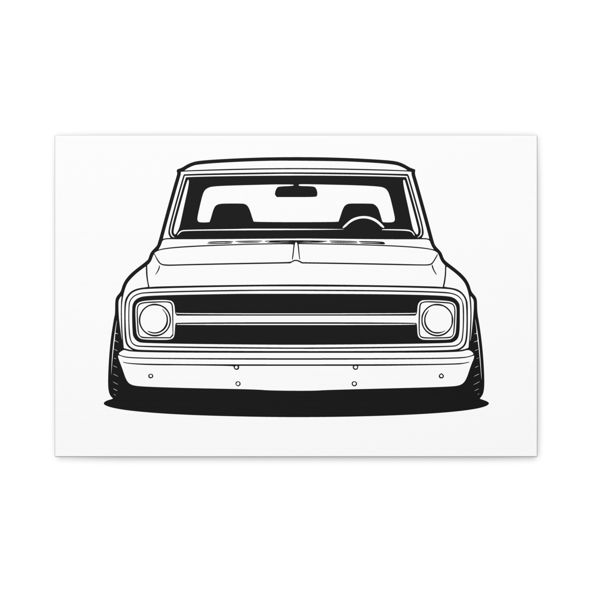 Chevy C10 Pickup (1967-72) Pro-Touring Canvas Wall Art