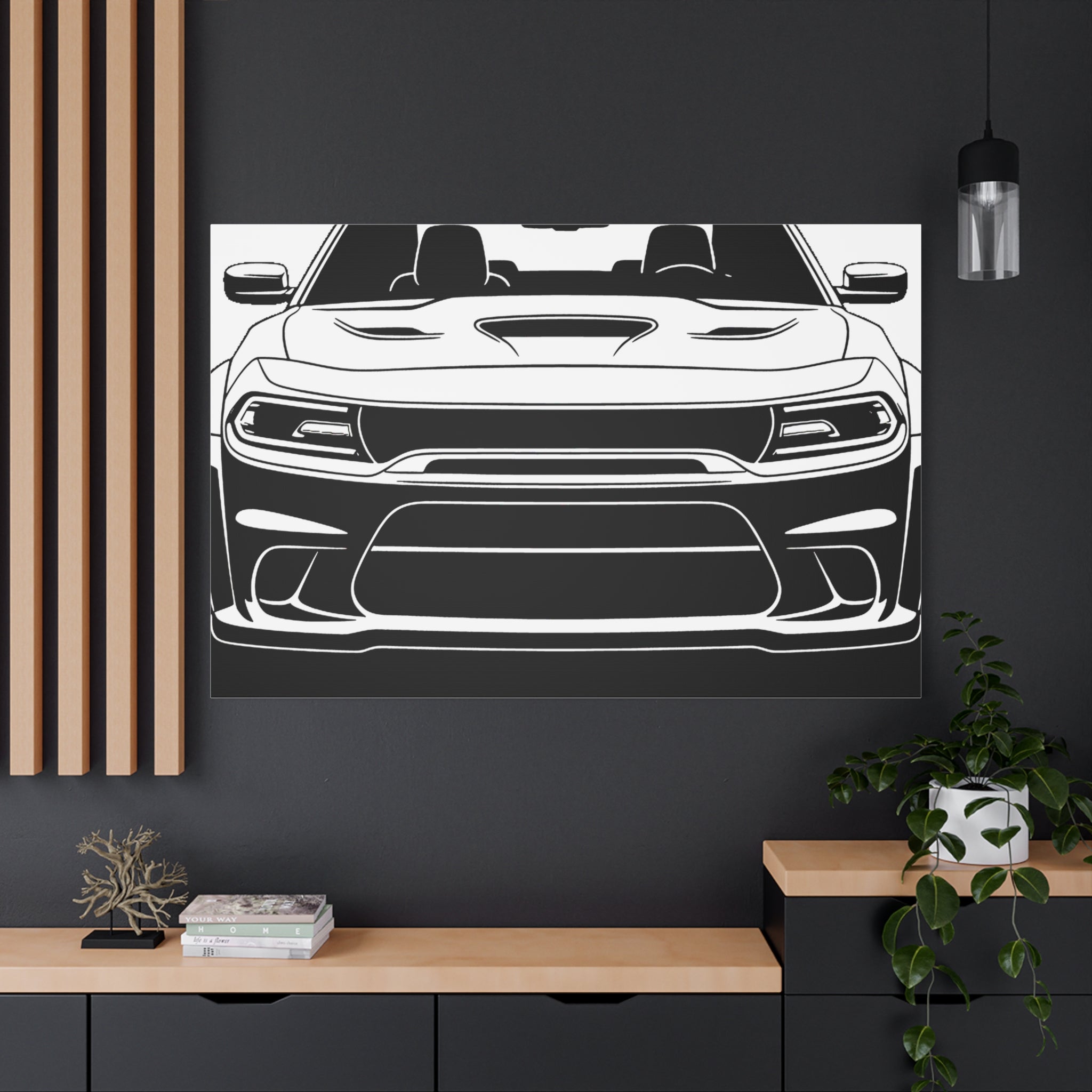 Dodge Challenger SRT Hellcat Canvas Wall Art