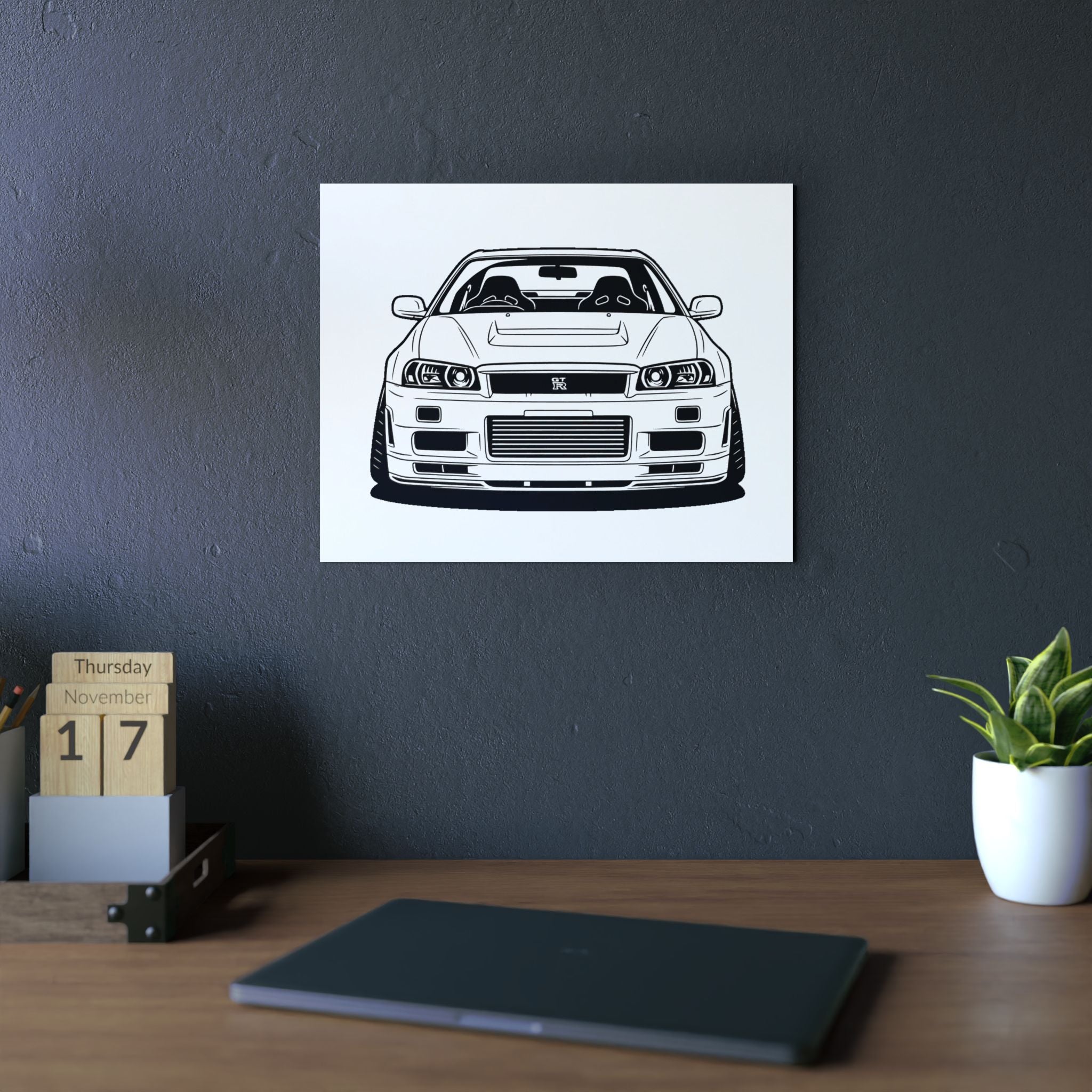Nissan GT-R Metal Wall Sign