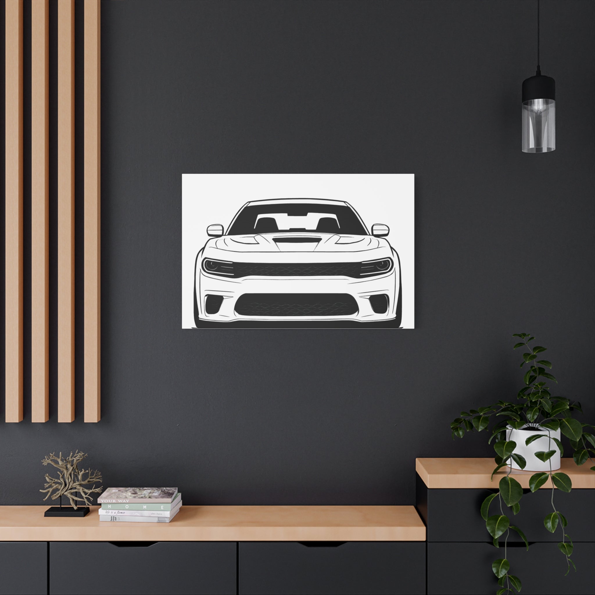 Dodge Charger SRT Hellcat Canvas Wall Art