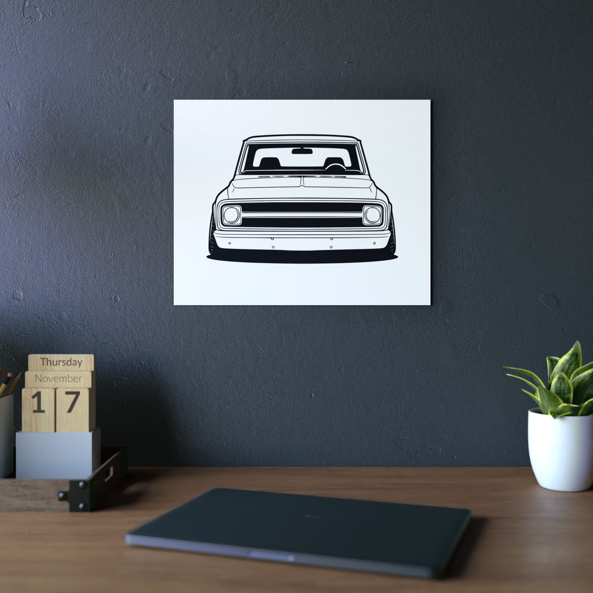 Chevy C10 Pickup (1967-72) Pro-Touring Metal Wall Sign