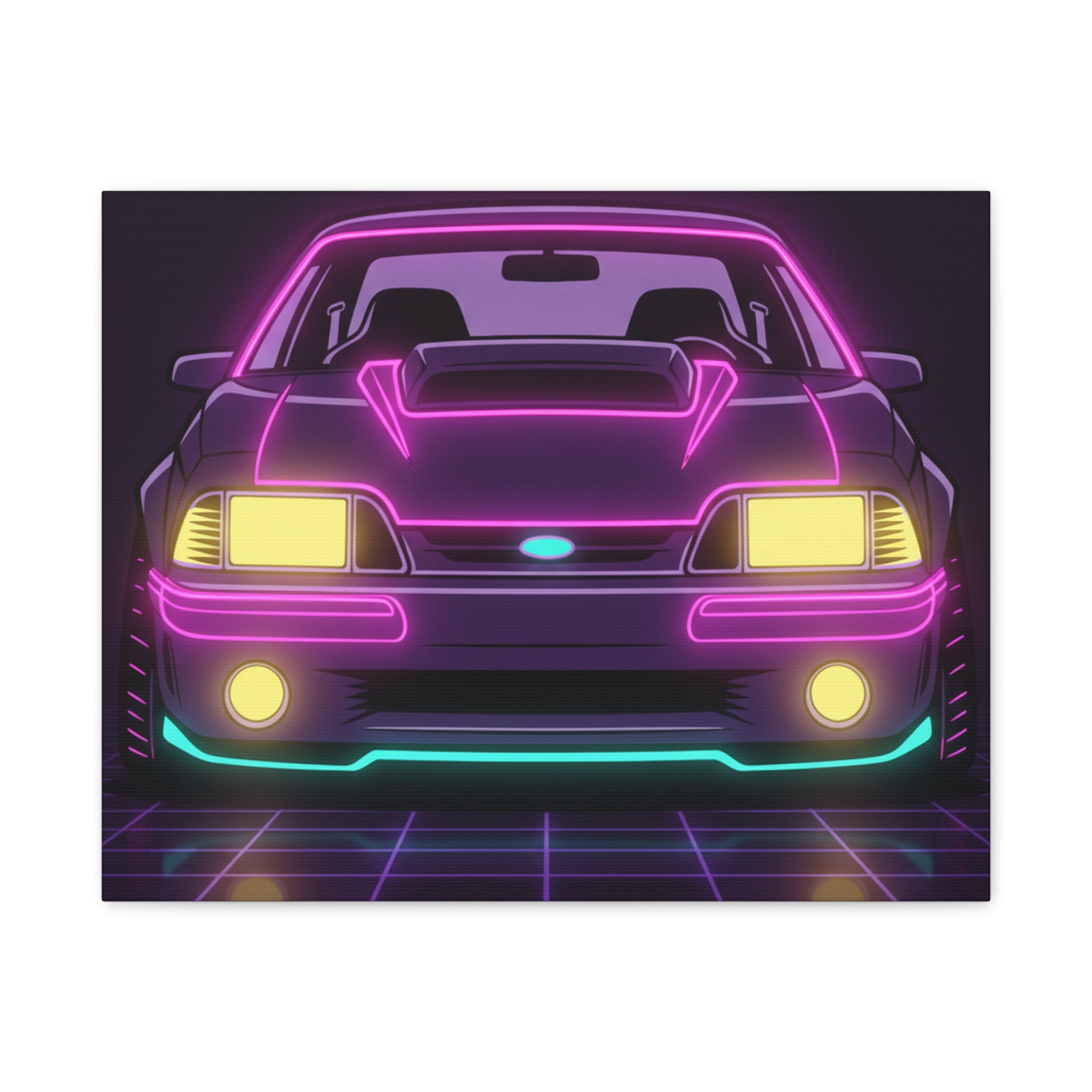 Ford Mustang Fox Body GT Canvas Wall Art