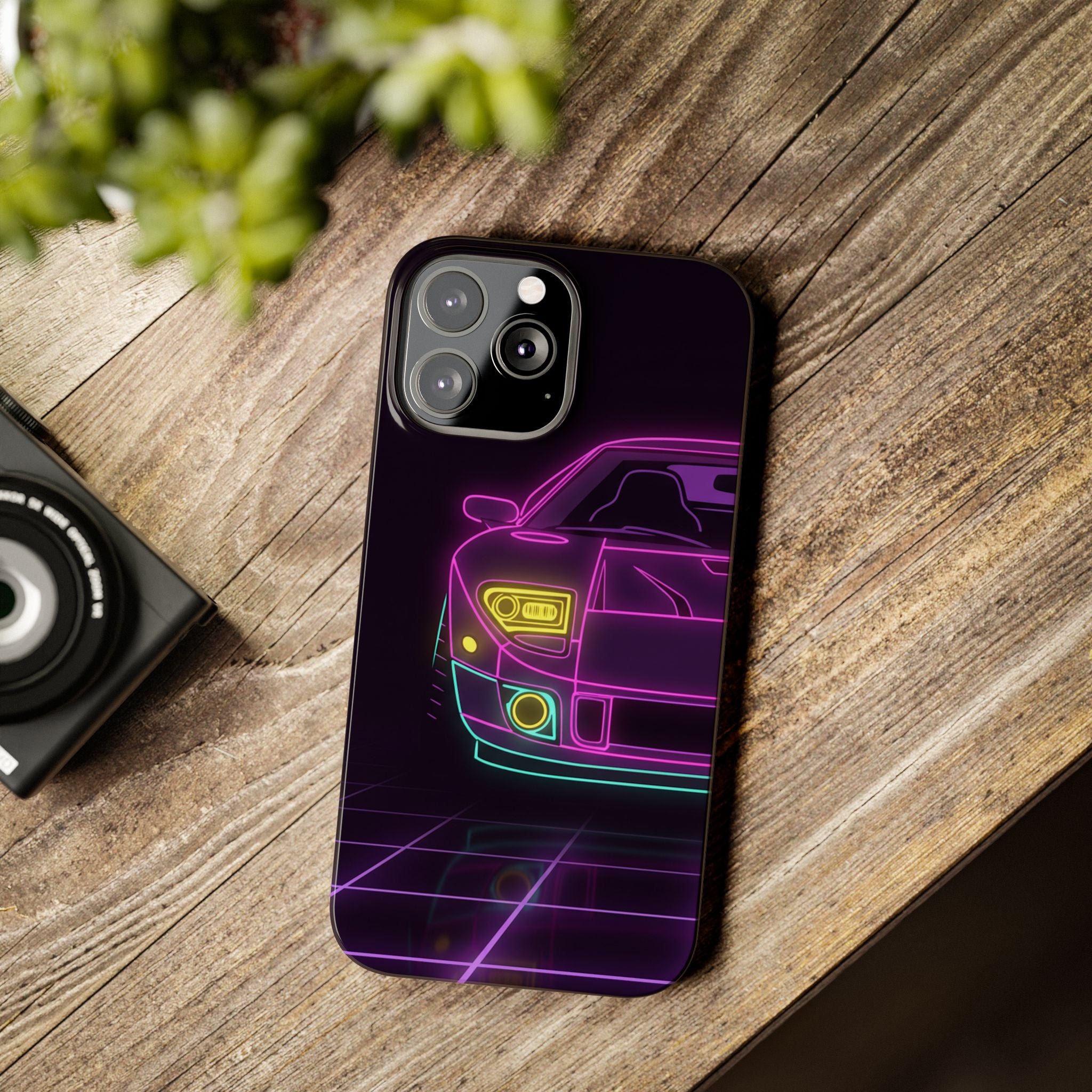 Ford GT40 (1964-69) Neon Synthwave Phone Case