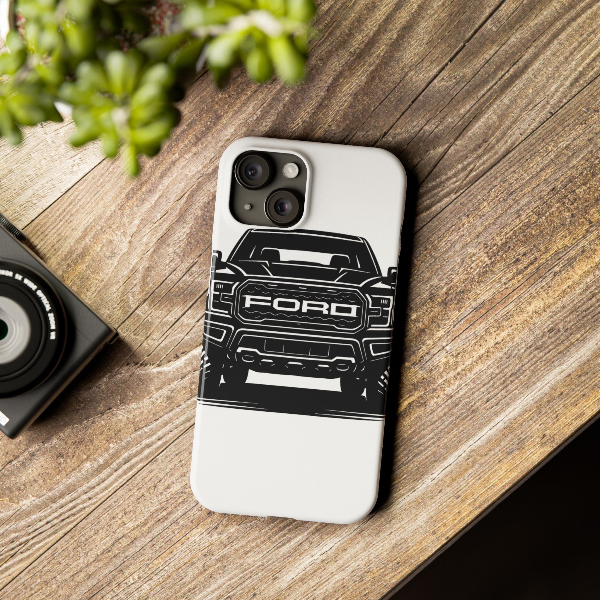 Ford Raptor (Gen 3) Slim Phone Case Greyscale