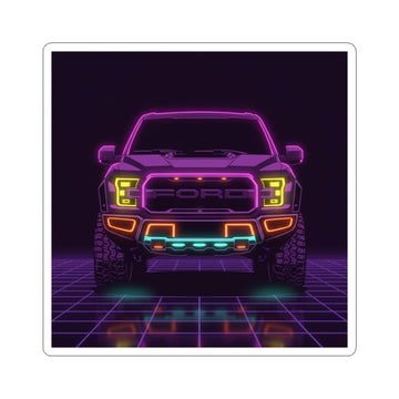 Ford F-150 Raptor Gen 2 Neon Synthwave Sticker