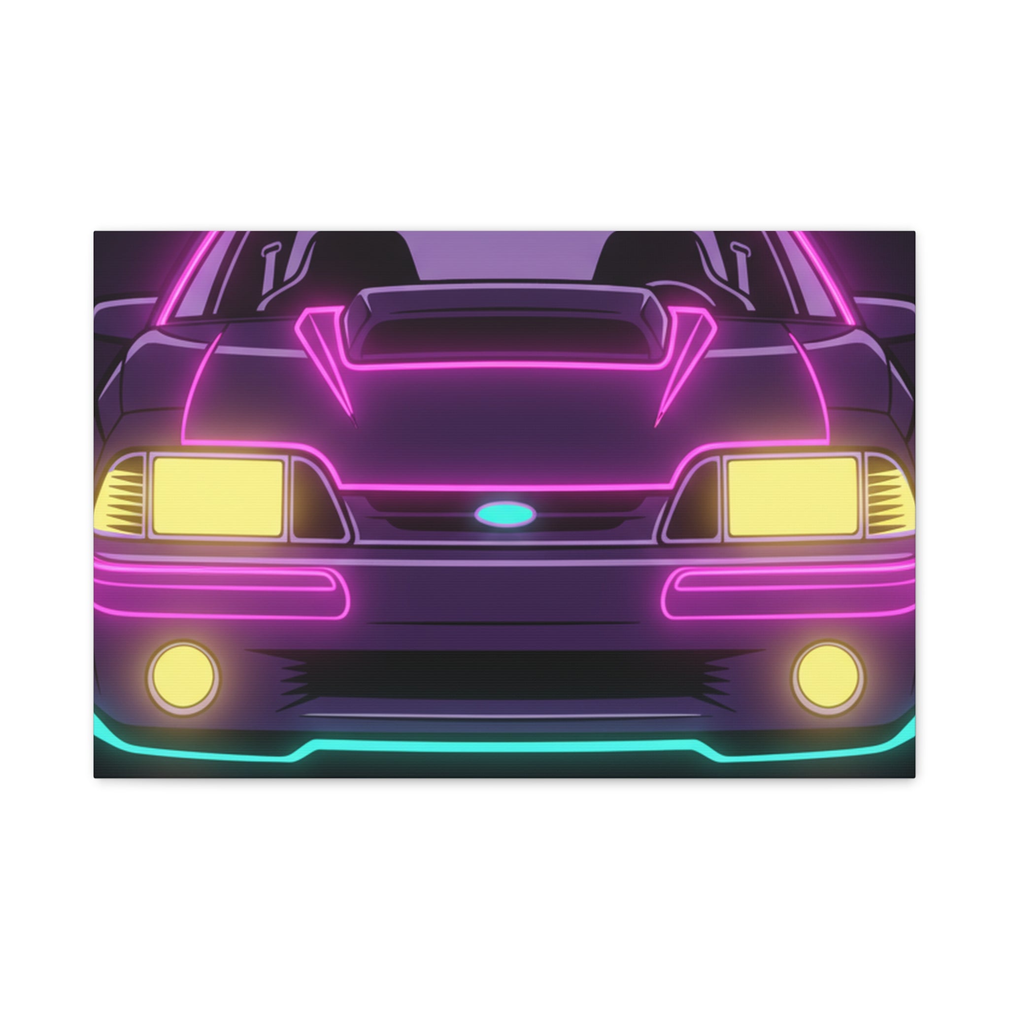 Ford Mustang Fox Body GT Canvas Wall Art