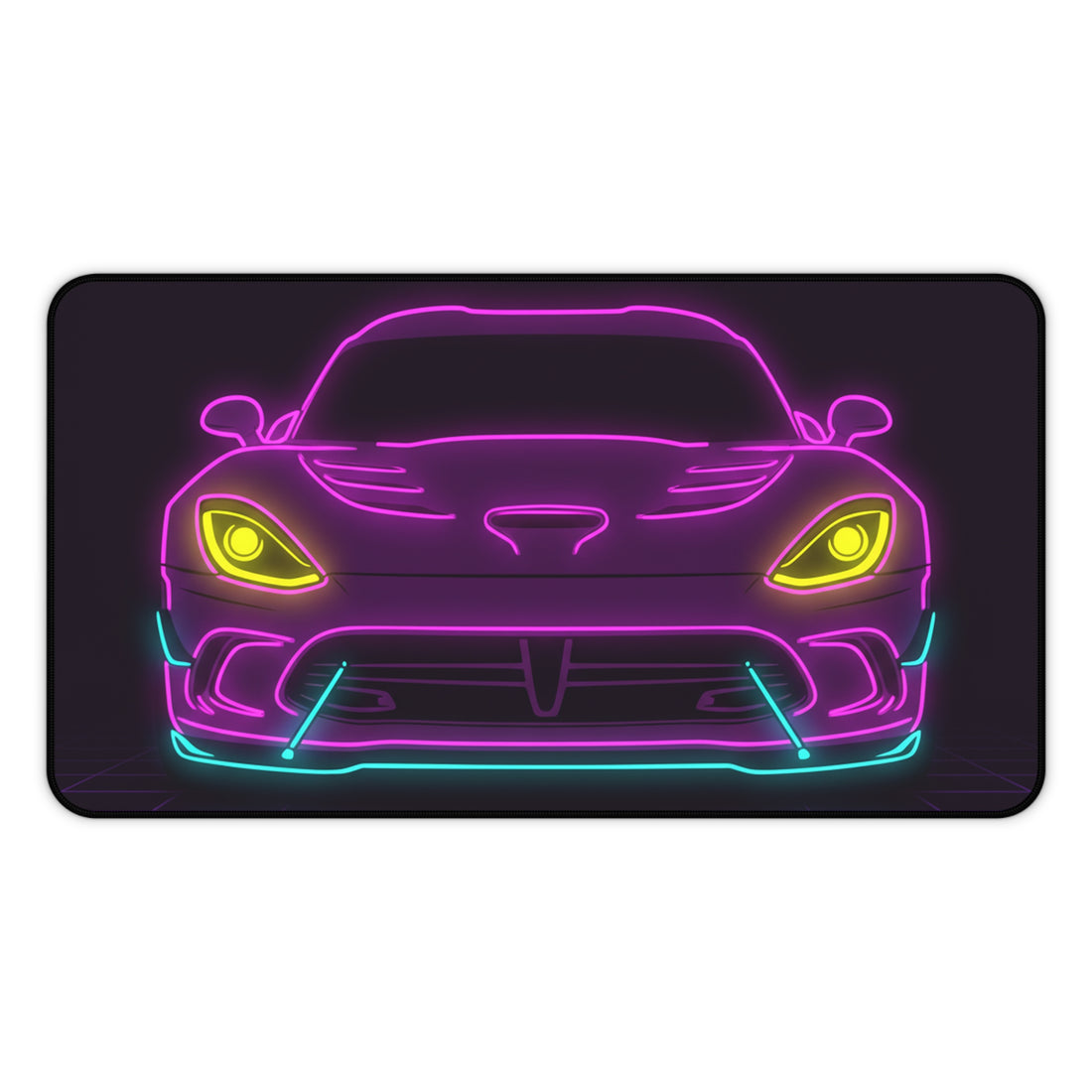 Dodge Viper (1992-17) Neon Synthwave Desk Mat