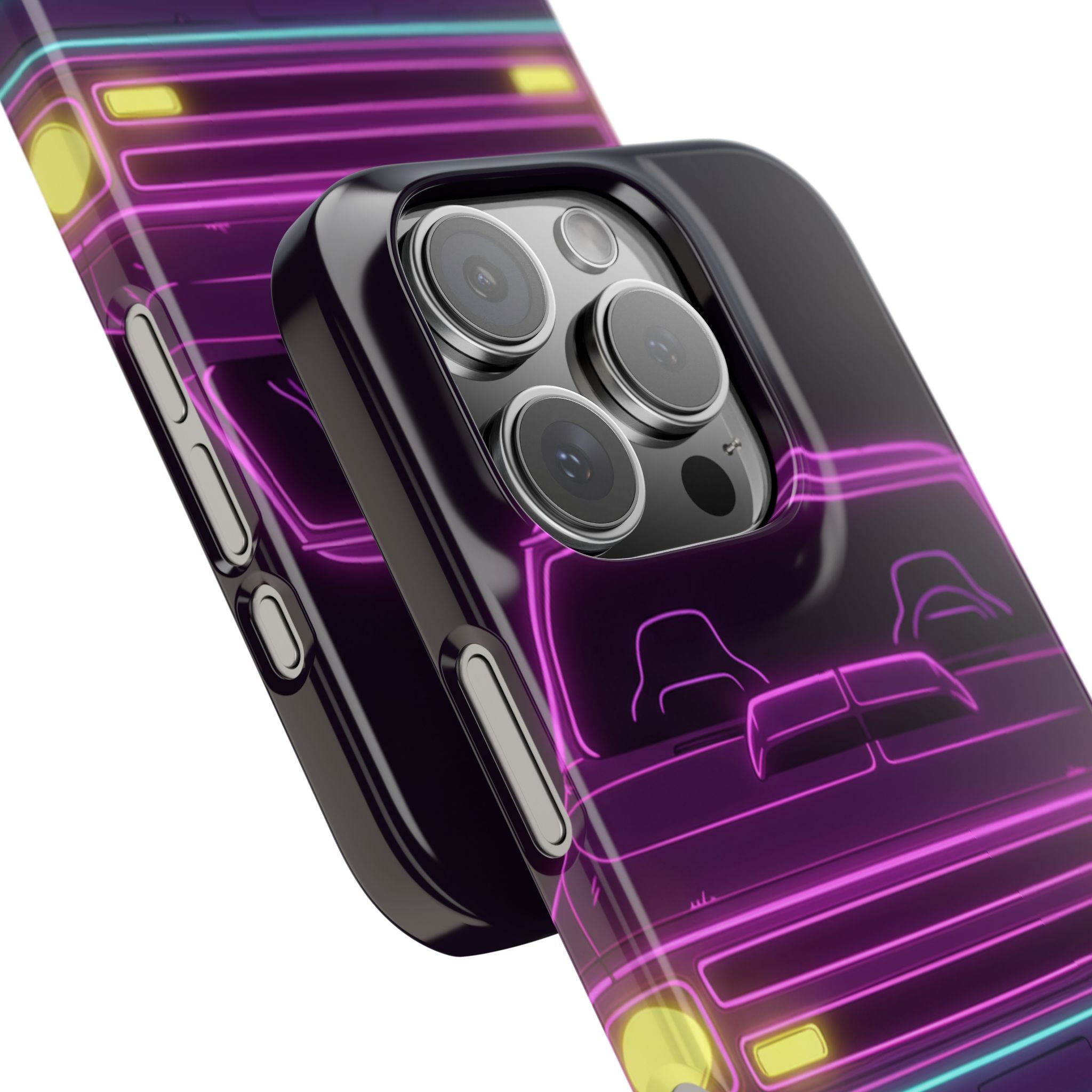 Chevy C10 Pickup (1967-72) Neon Synthwave Phone Case