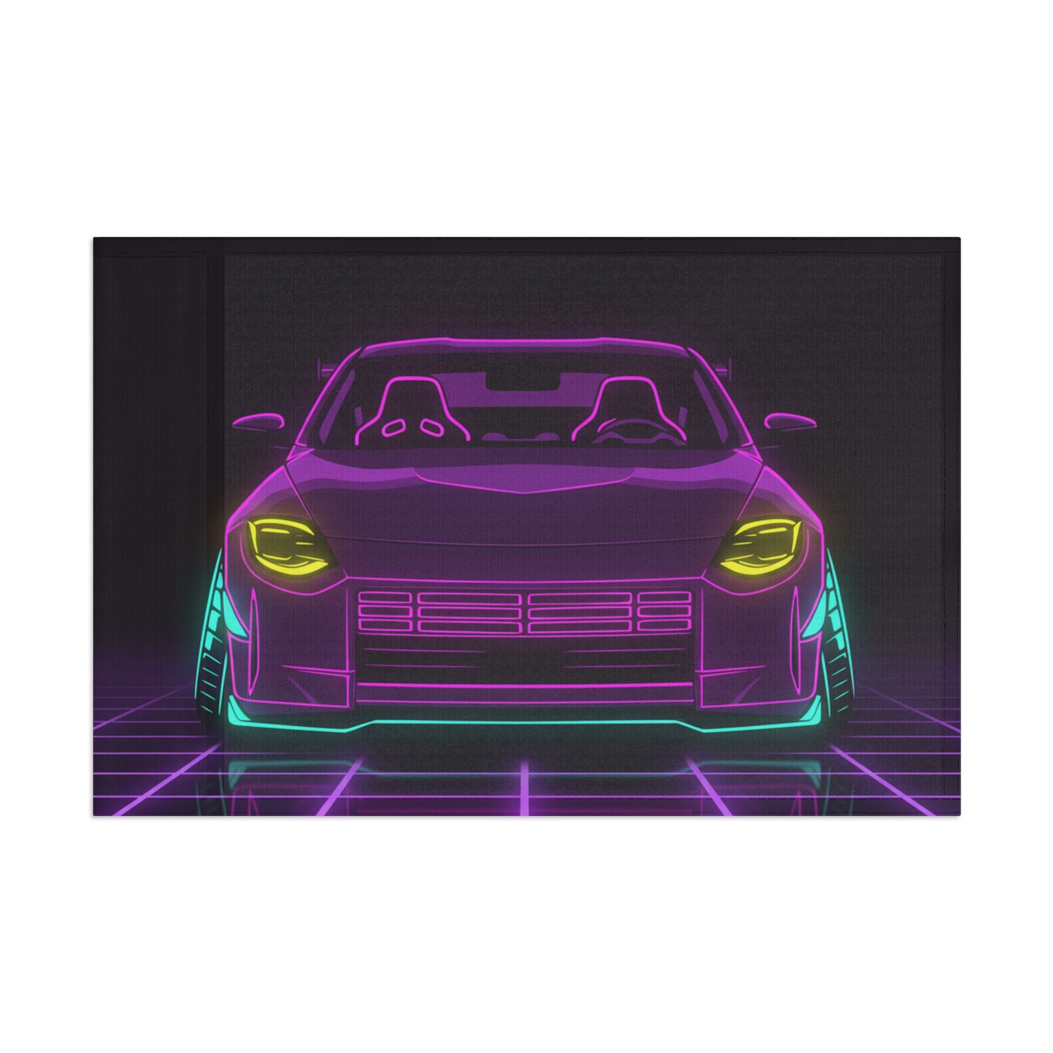 Nissan Z RZ34 (2023+) Neon Synthwave Garage Flag