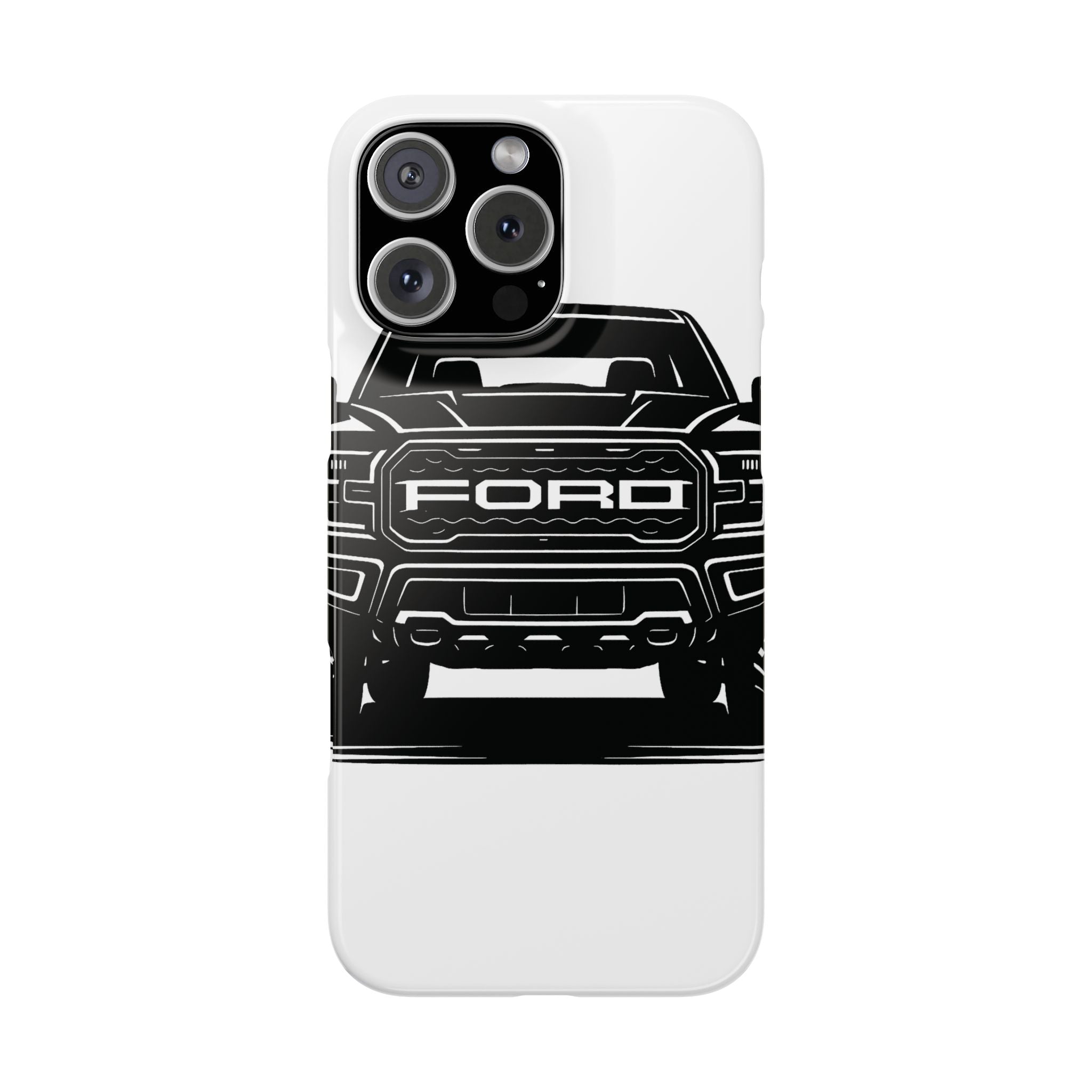 Ford Raptor (Gen 3) Slim Phone Case Greyscale